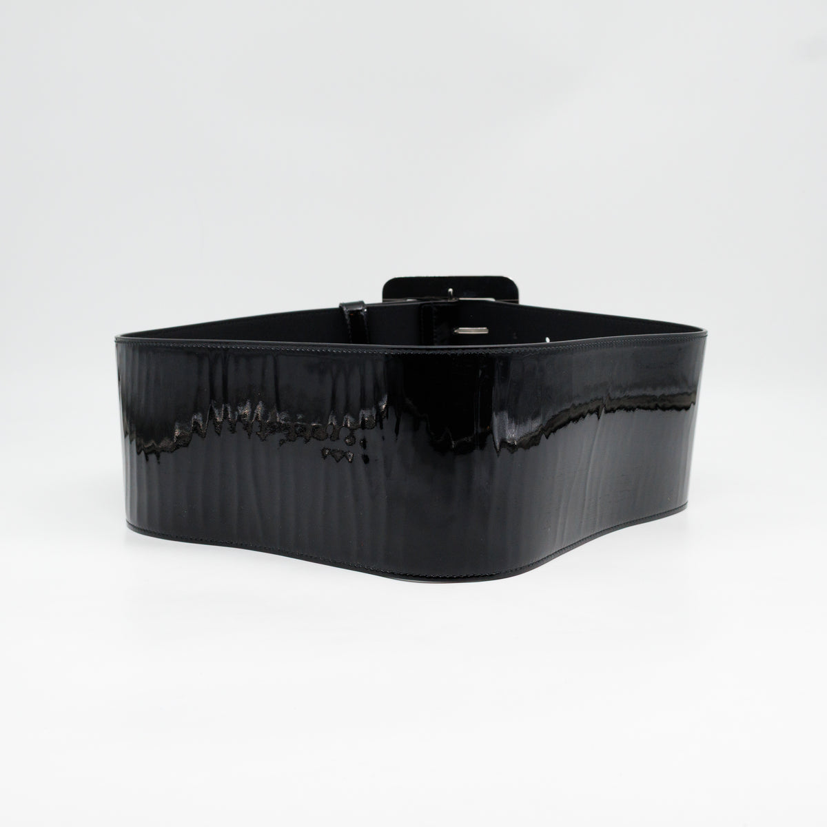 Wide Belt Black Patent Leather 85 / 34
