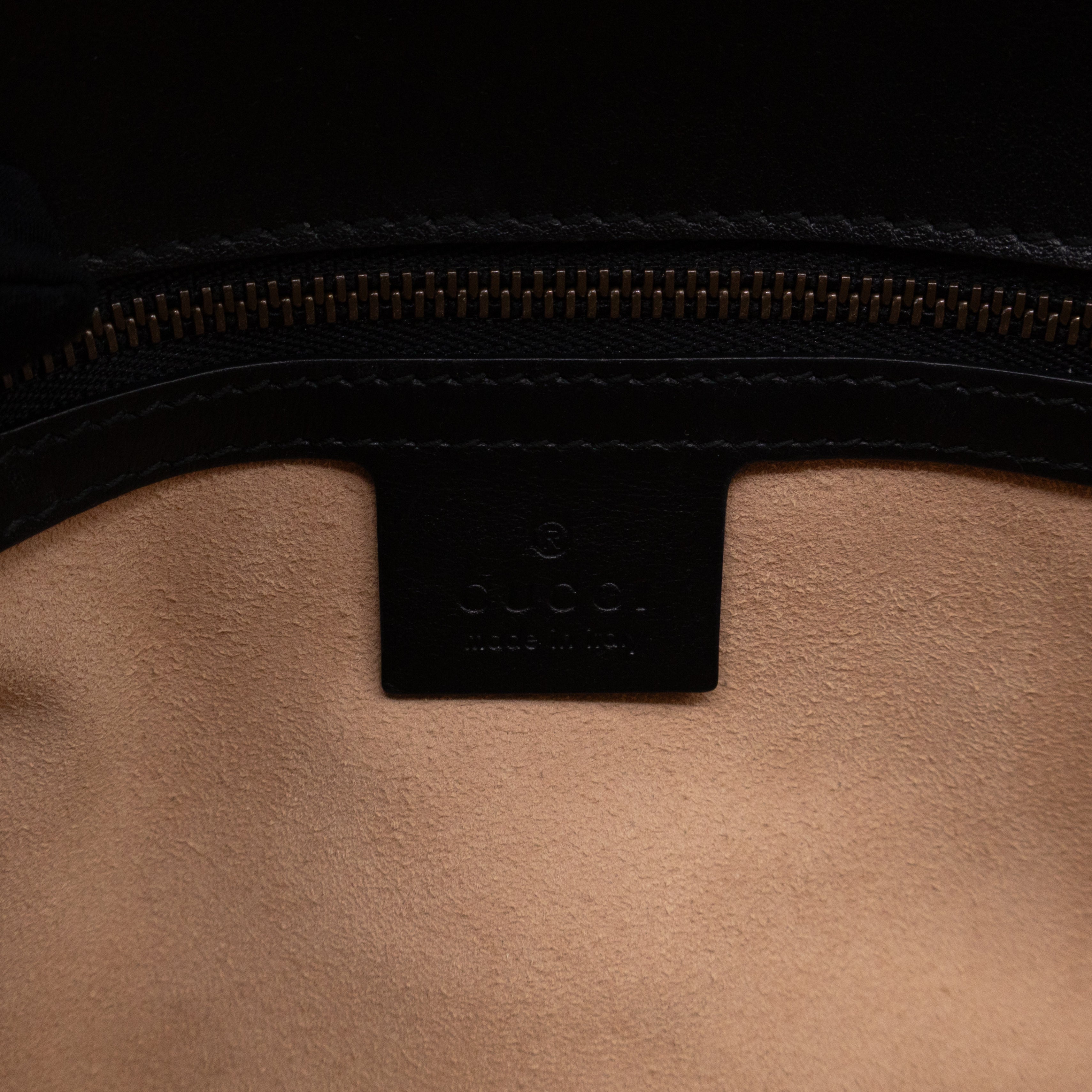 GG Marmont Medium Flap Bag Black Leather