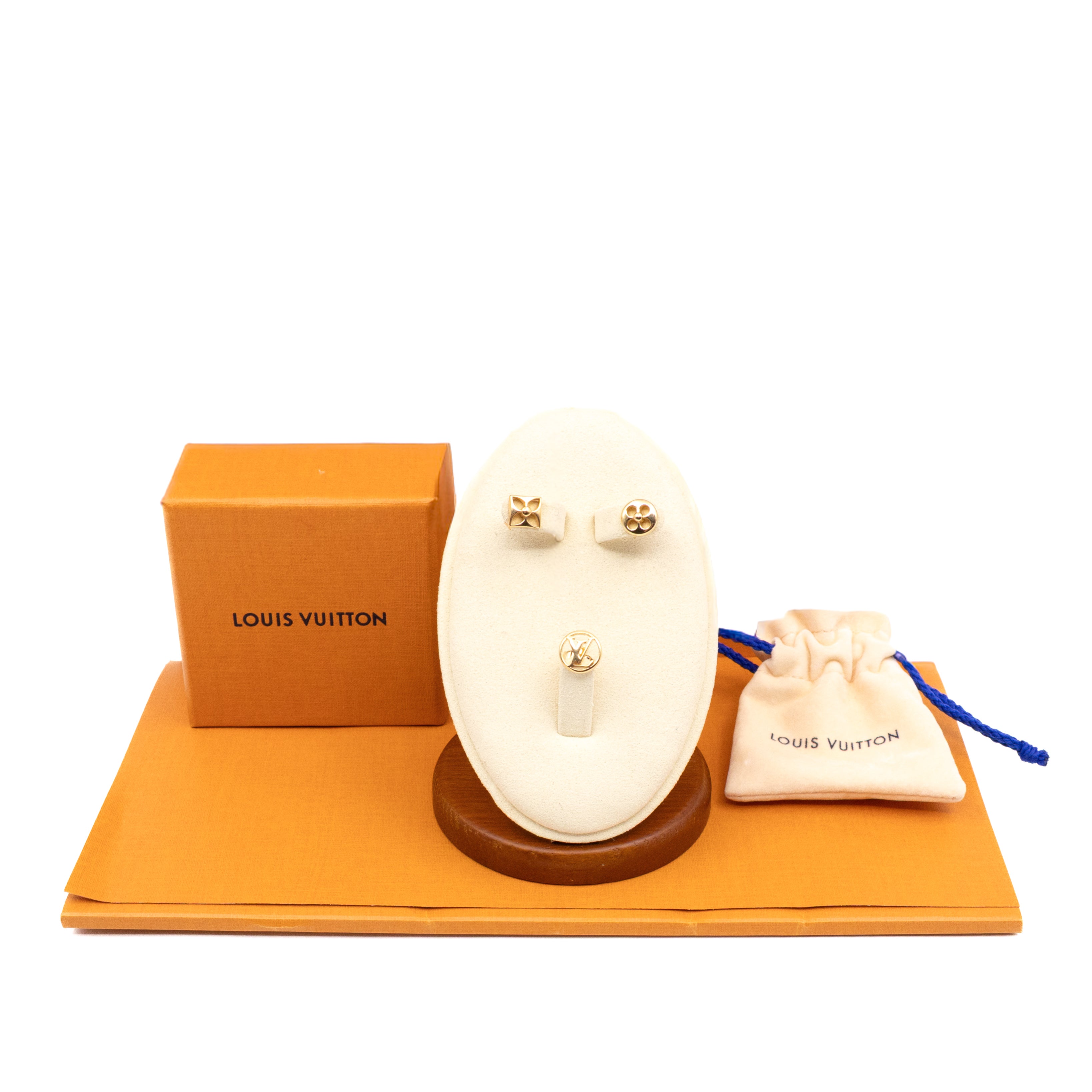 Crazy In Lock Earrings Set Gold