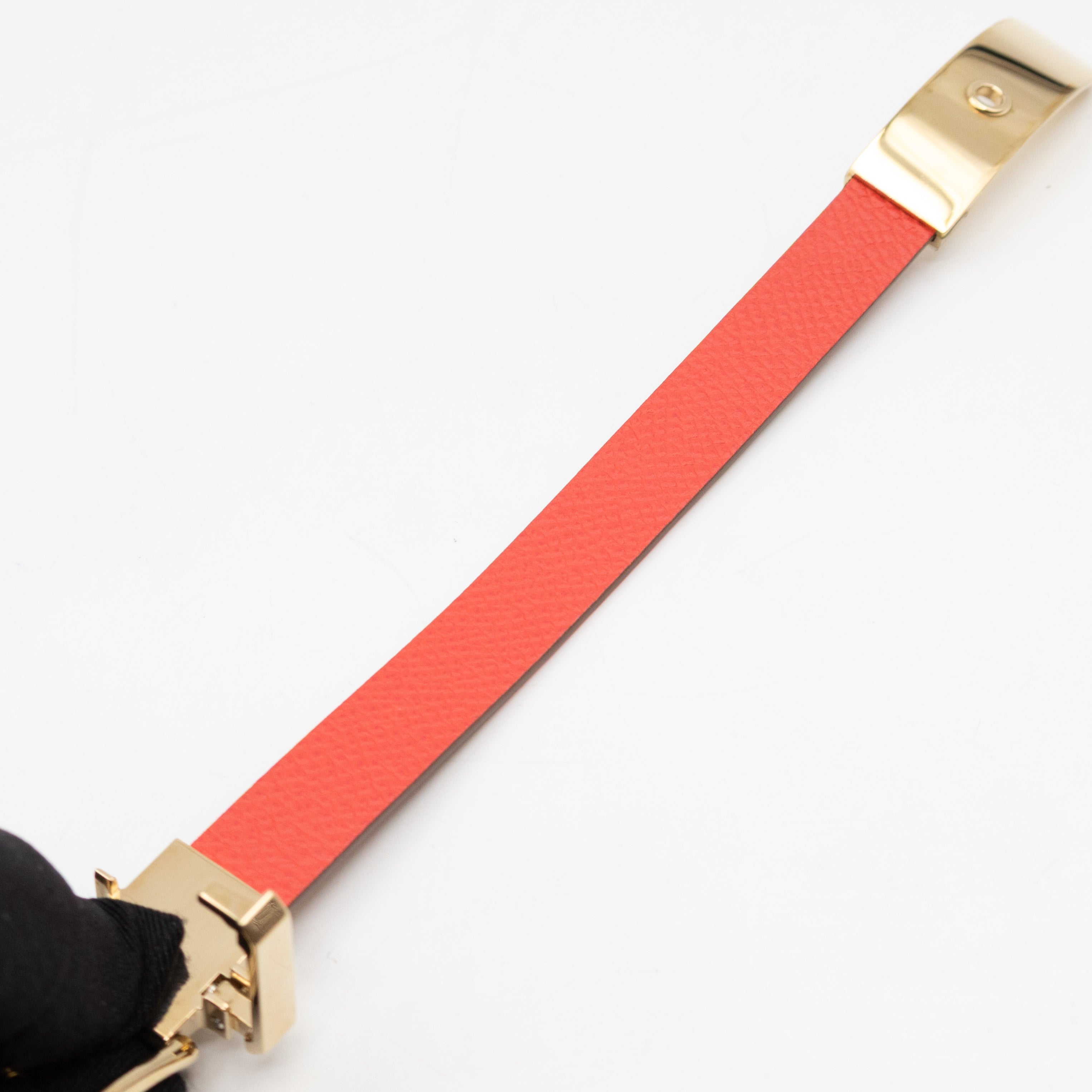 Karla Bracelet Rose Leather Gold