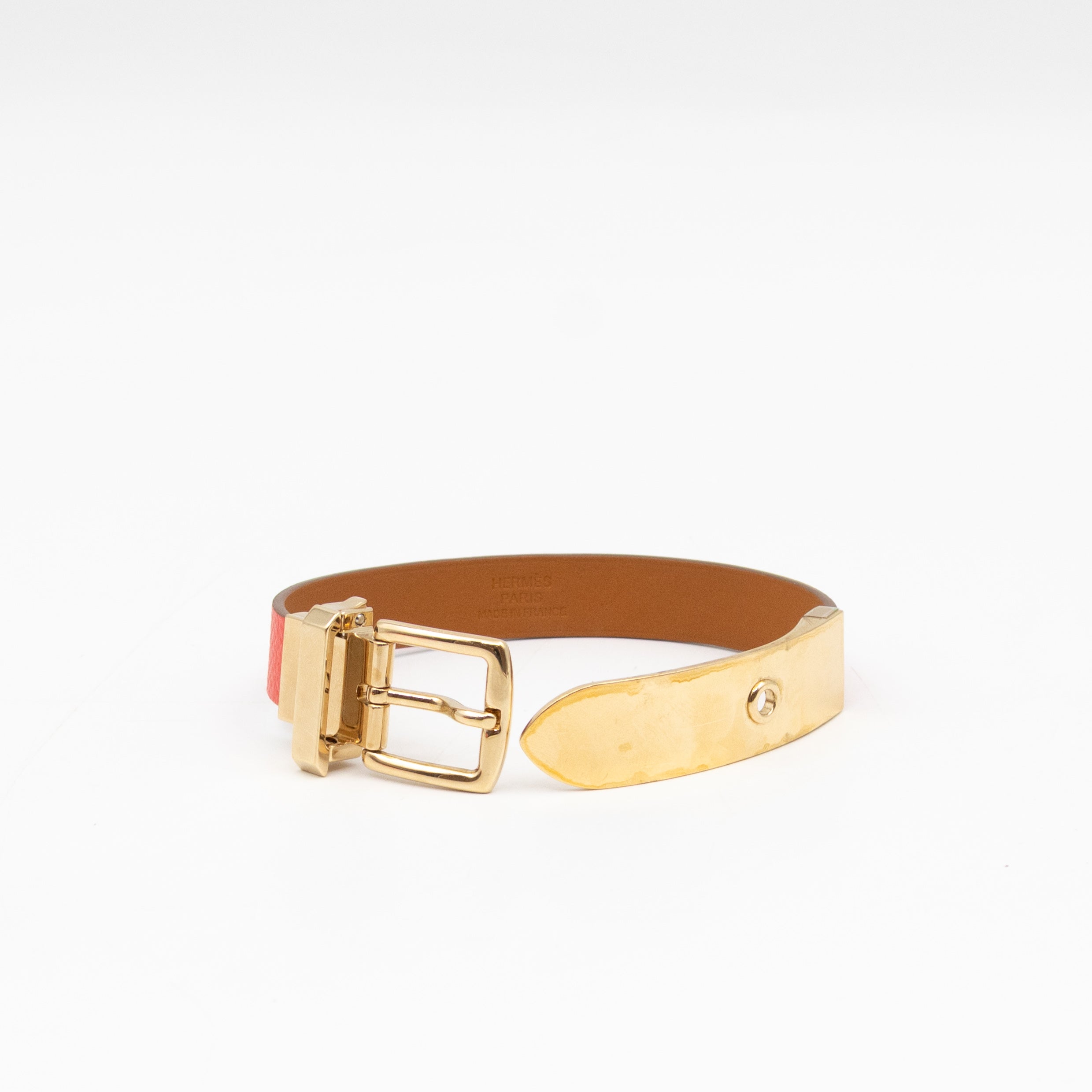 Karla Bracelet Rose Leather Gold