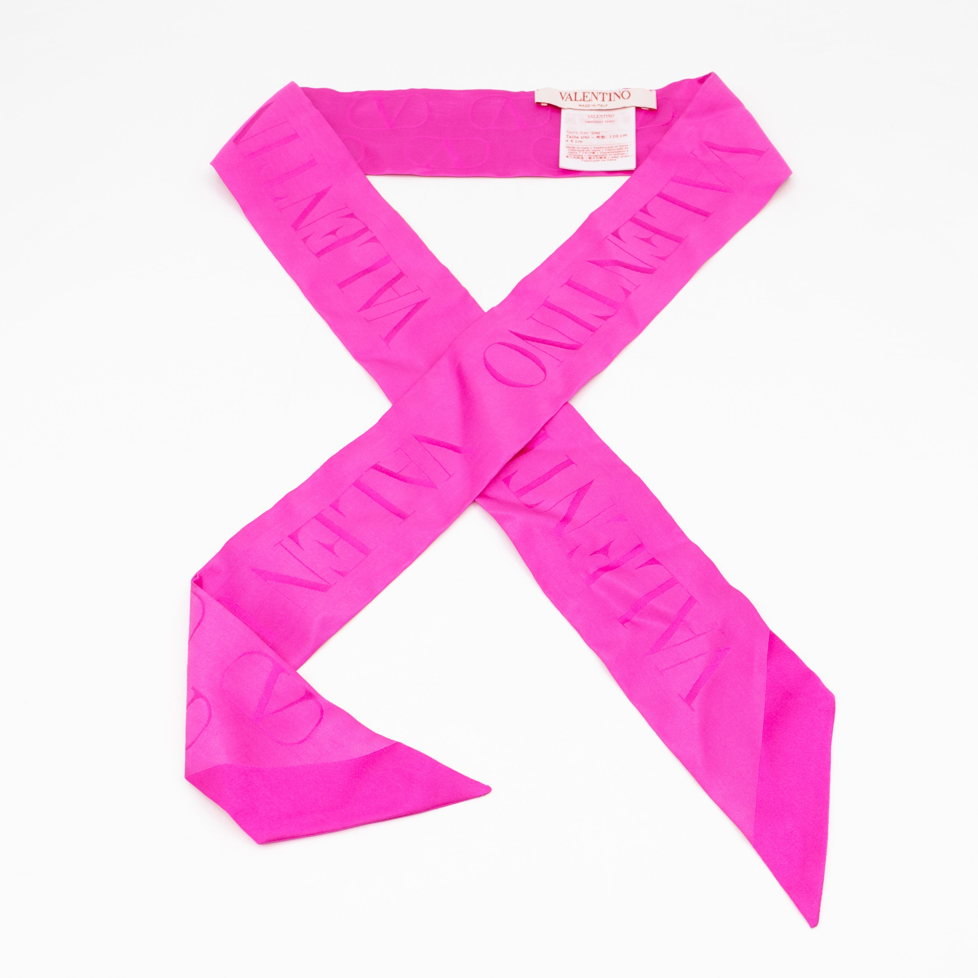 Bandeau Logo Pink Silk