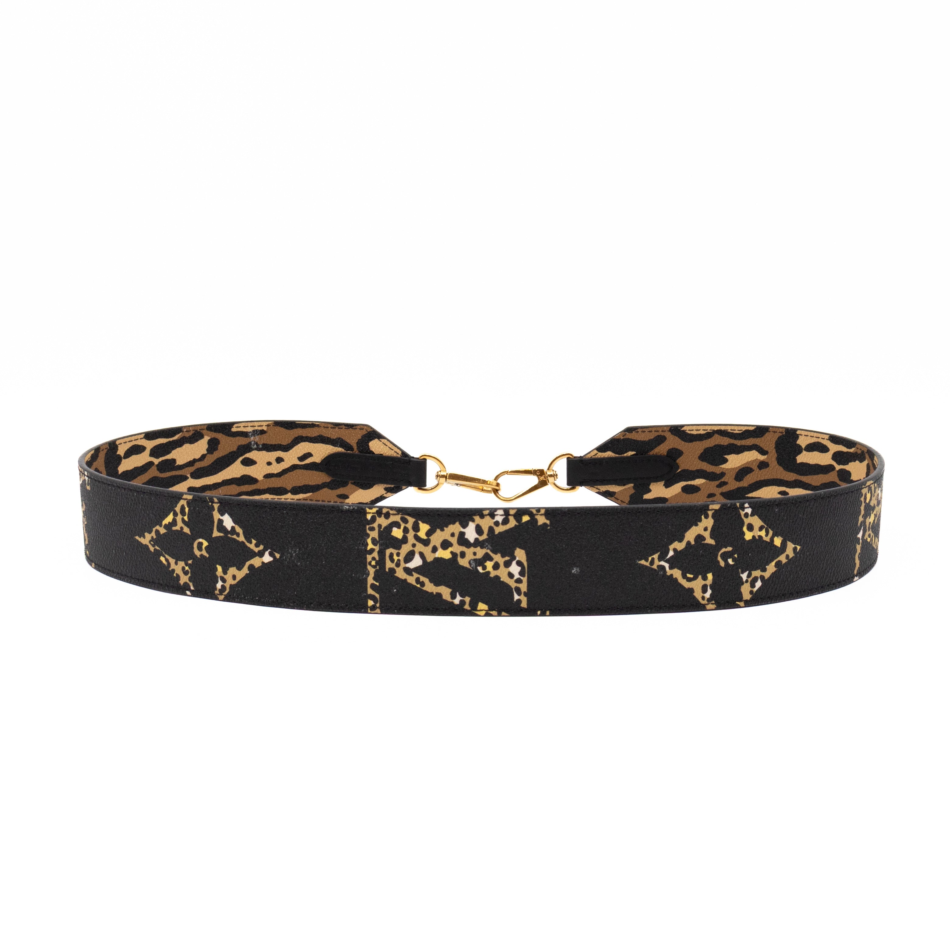 Bandouliere LV Jungle Black Leather