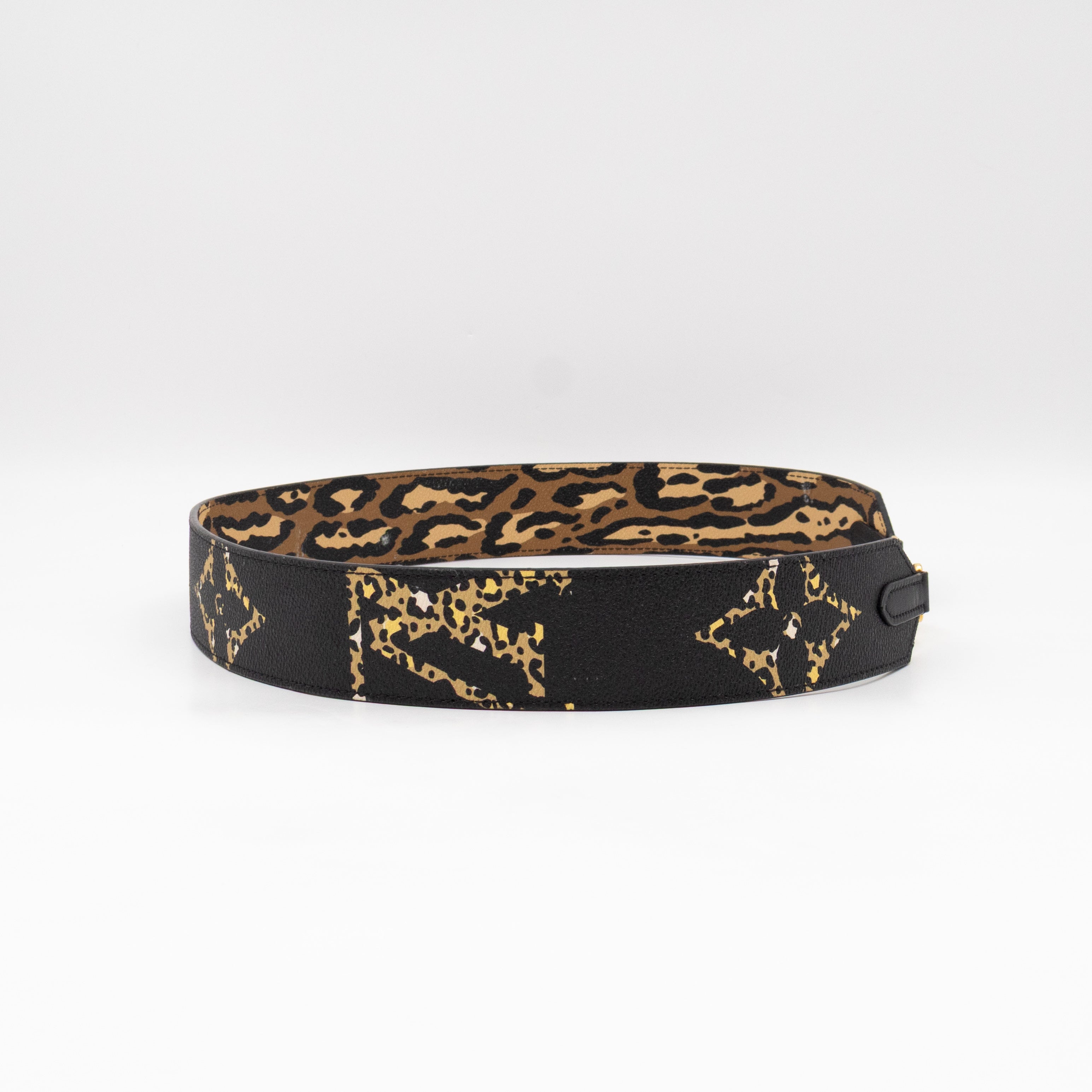 Bandouliere LV Jungle Black Leather