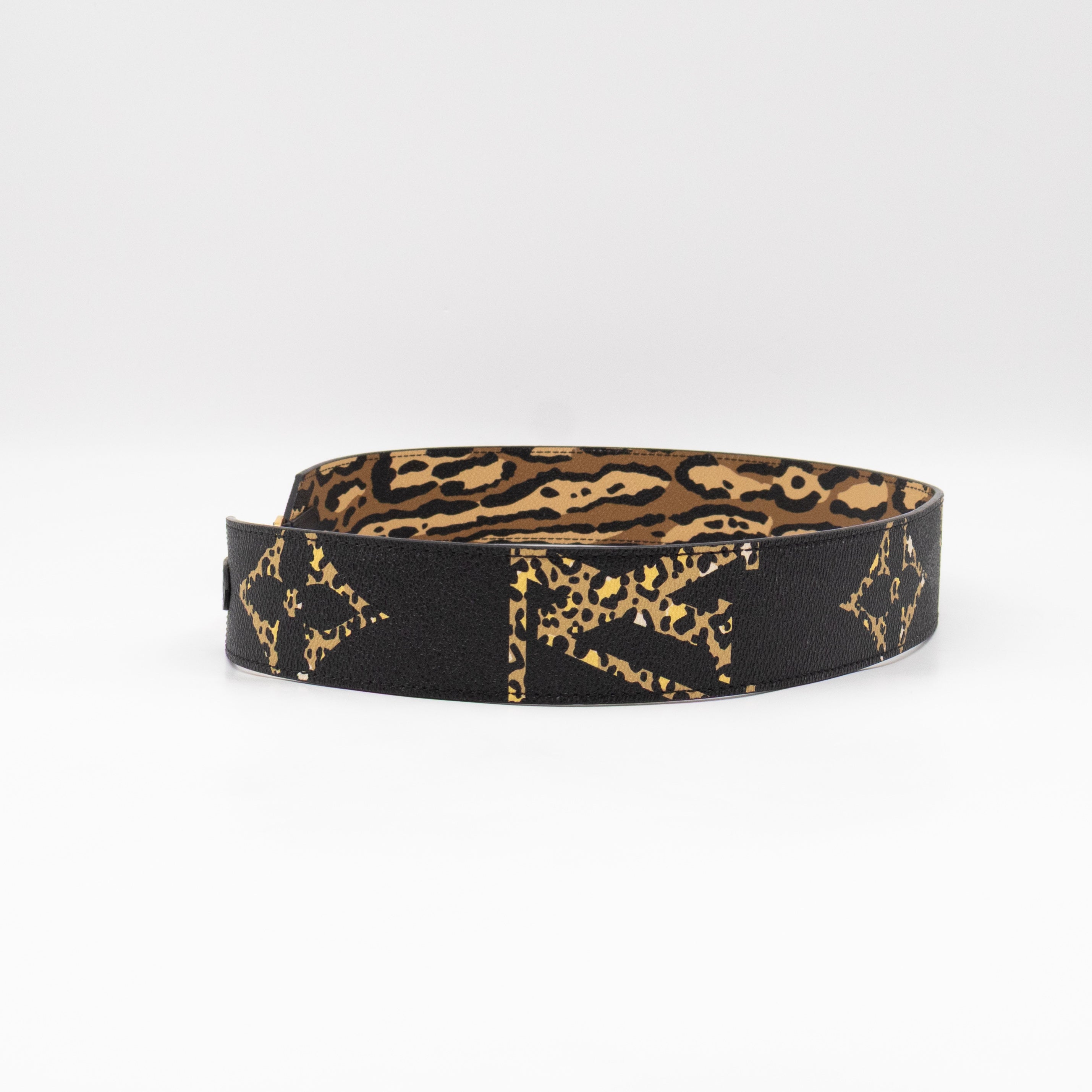 Bandouliere LV Jungle Black Leather