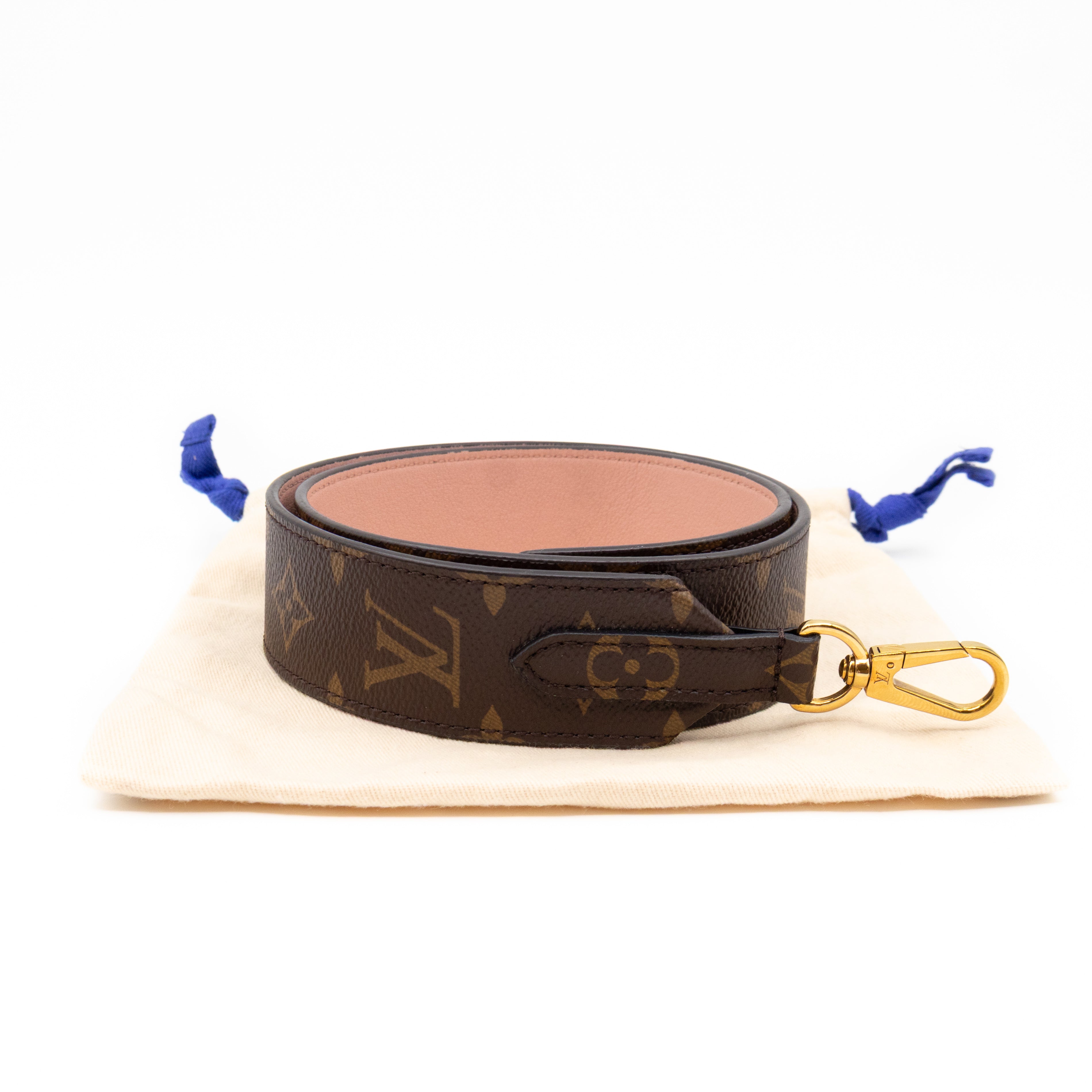 Bandoulière Monogram Rose Ballerine Shoulder Strap