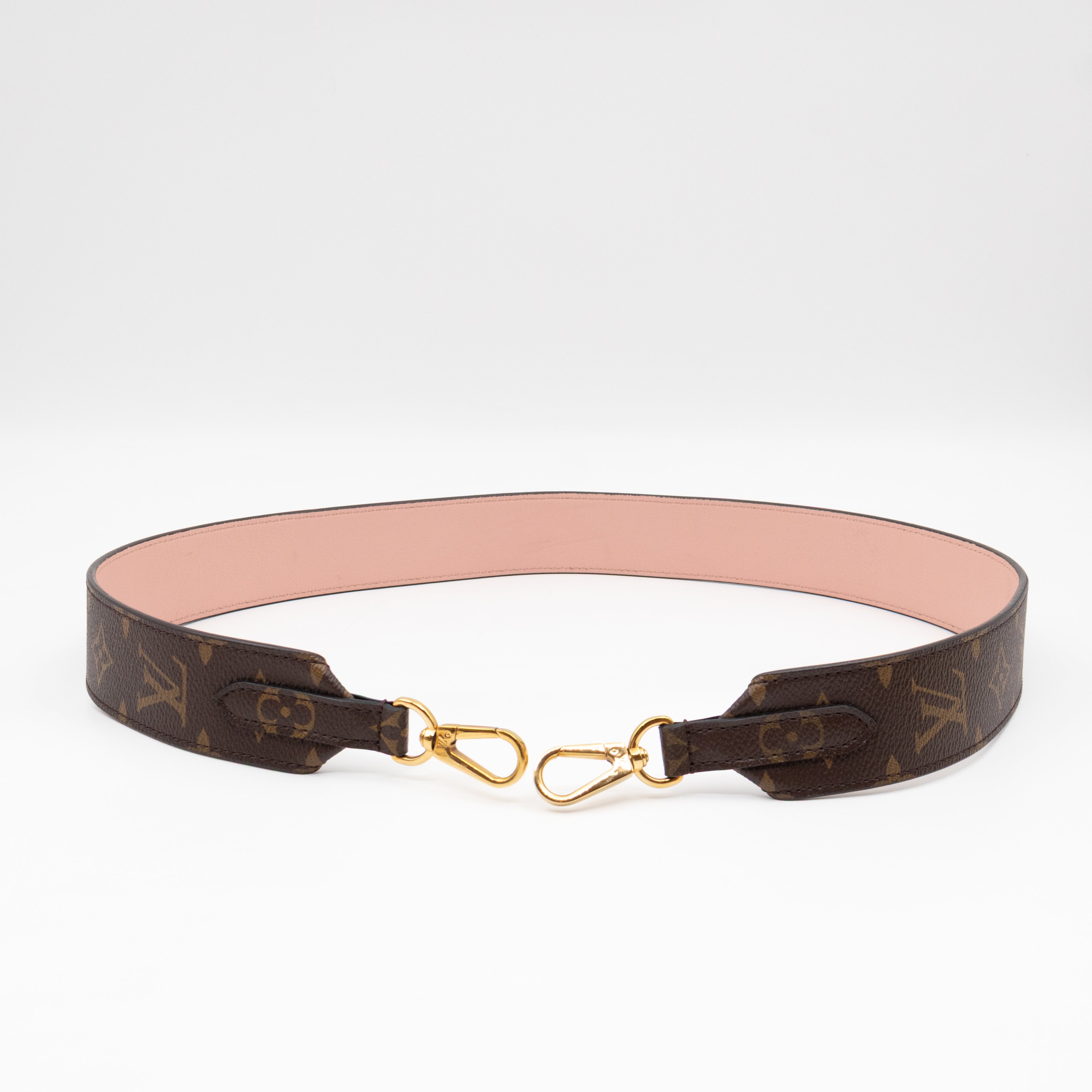 Bandoulière Monogram Rose Ballerine Shoulder Strap