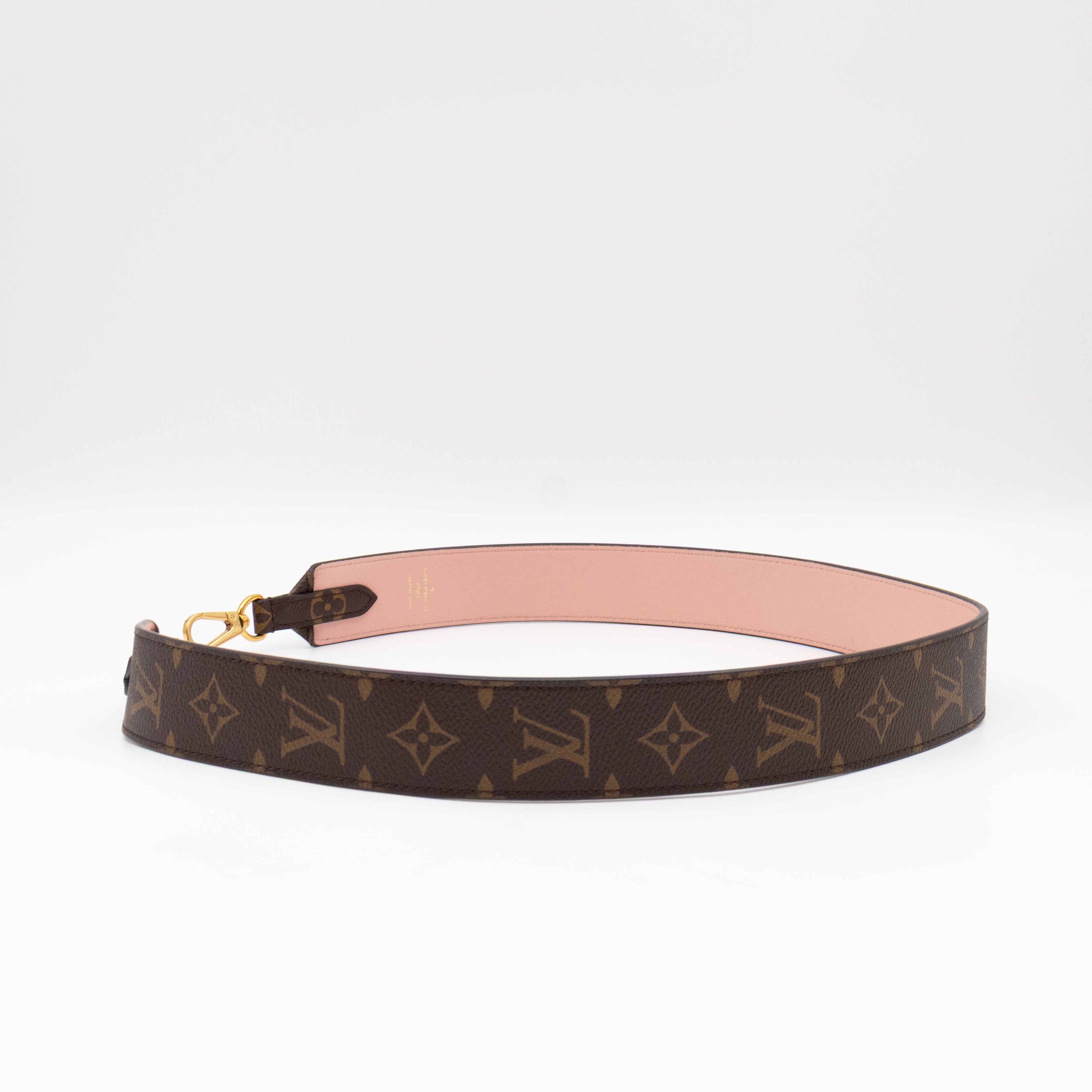 Bandoulière Monogram Rose Ballerine Shoulder Strap