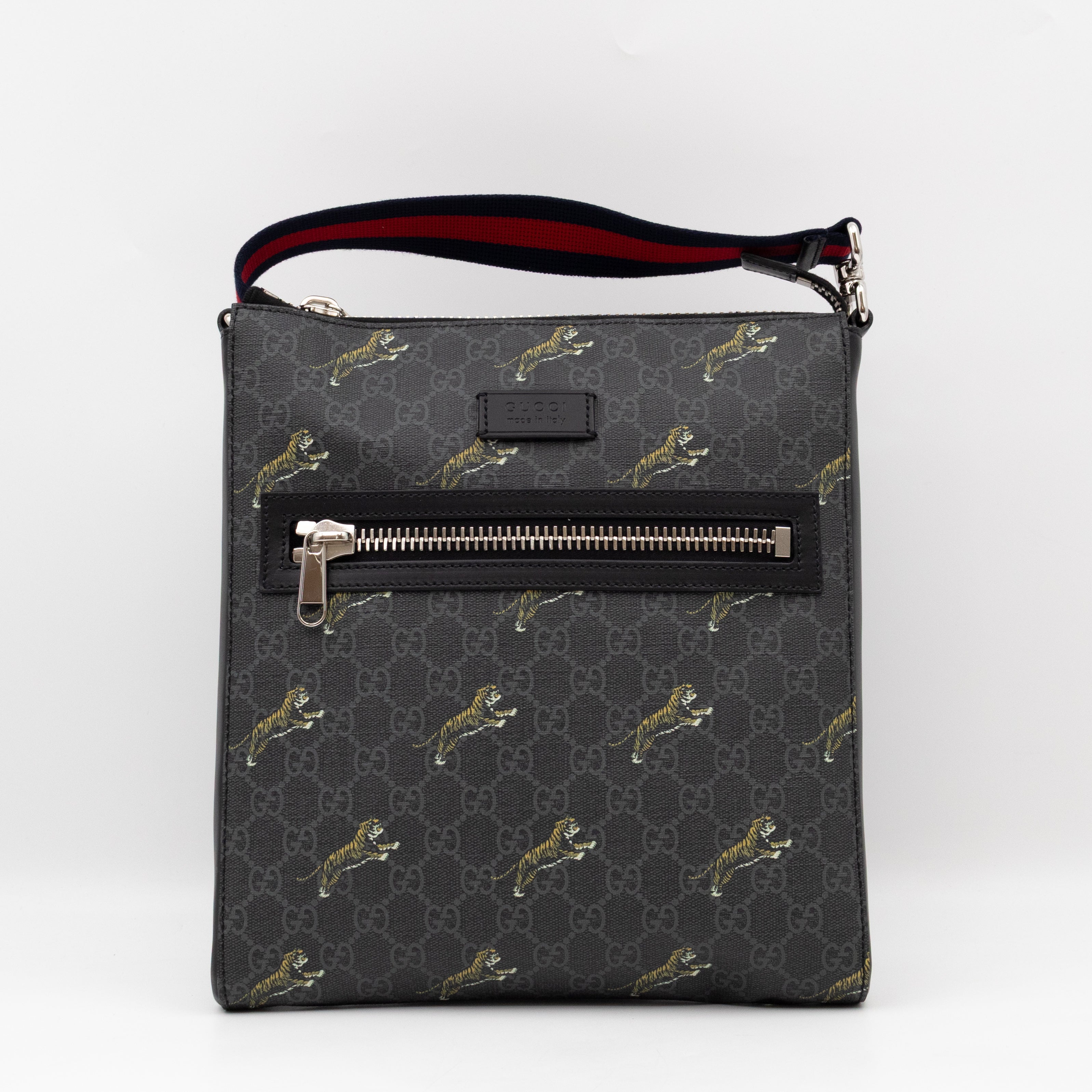 Messenger Bag GG Supreme Tigers Black