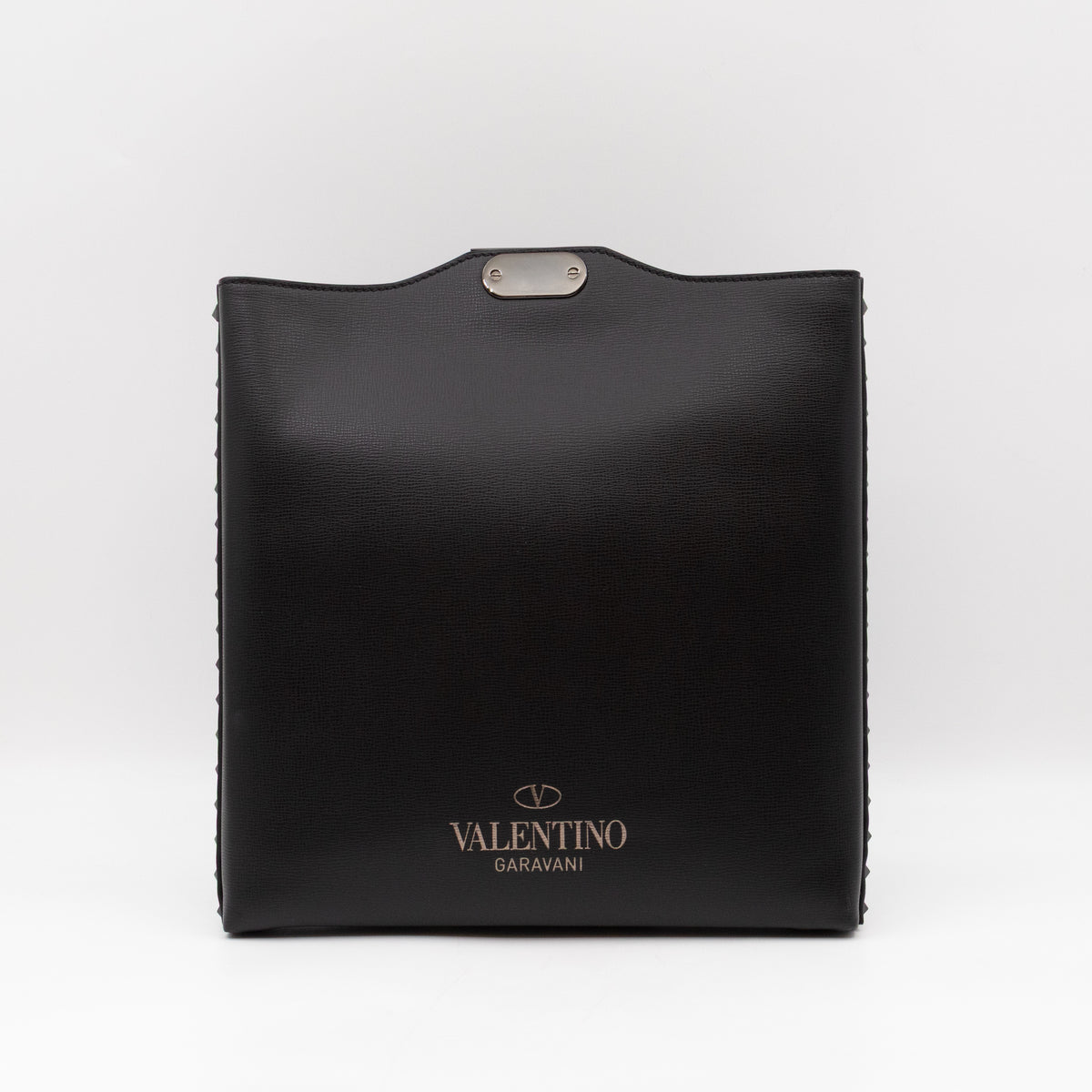 Rockstud Crossbody Bag Black Leather