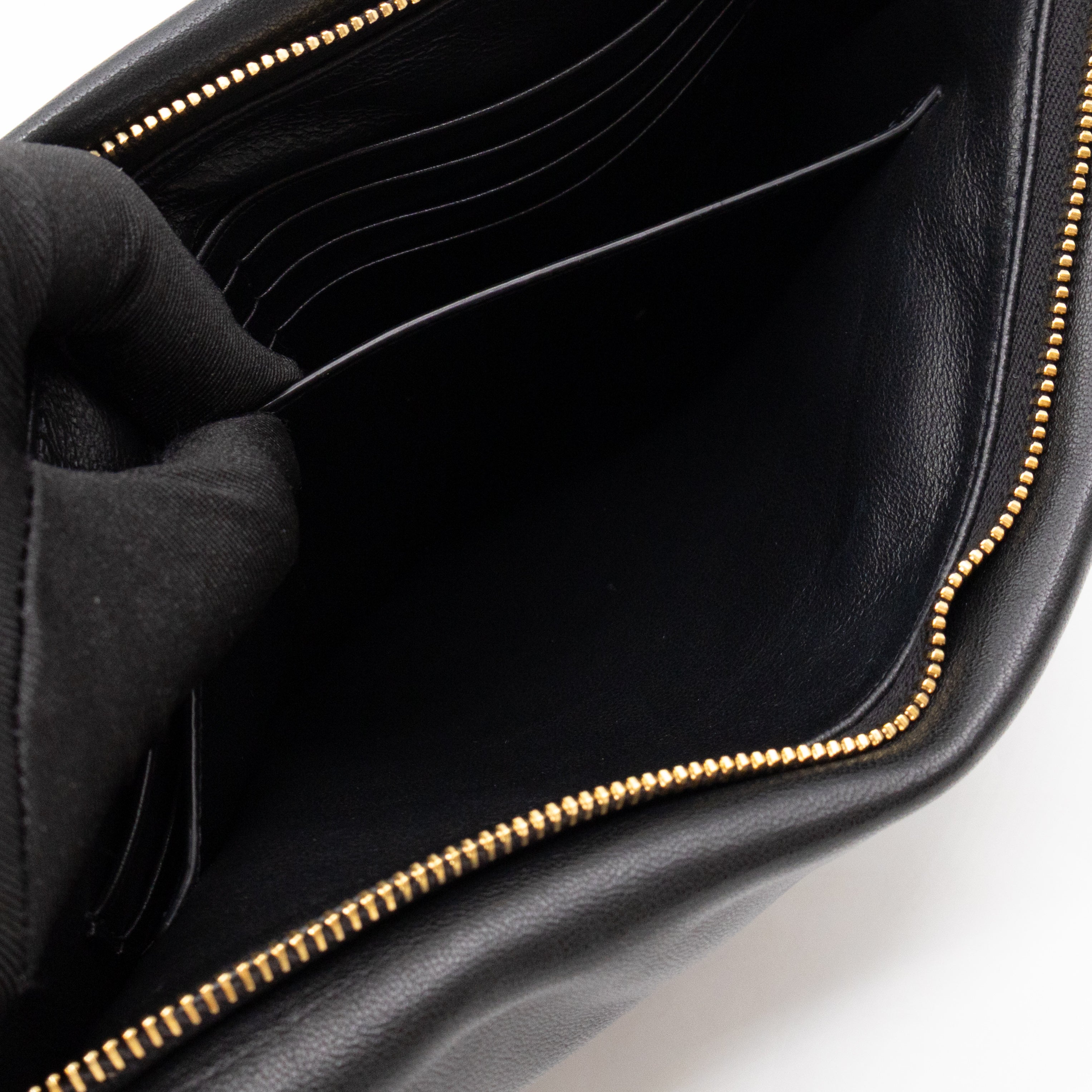 Calypso Pillow Pouch Black Leather
