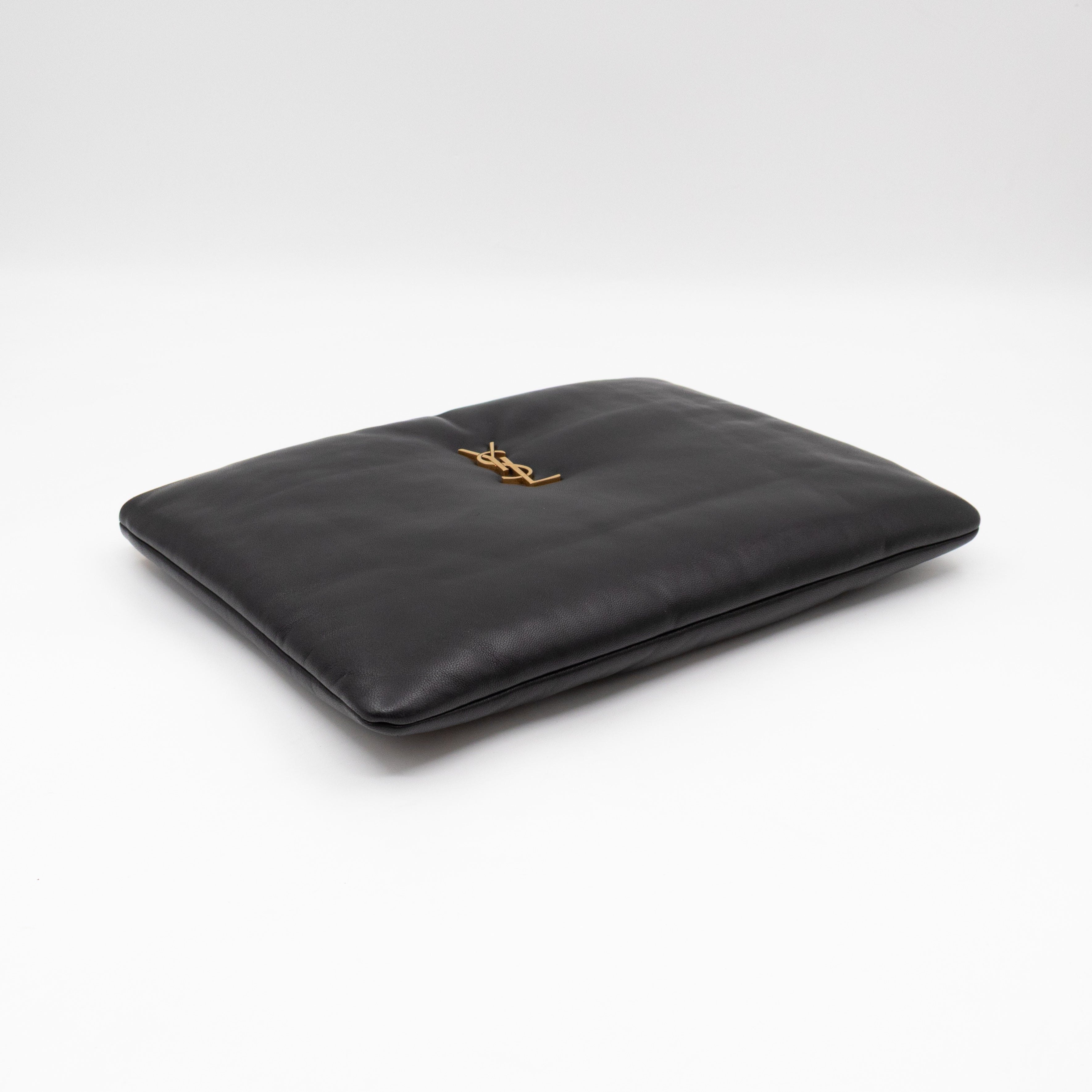 Calypso Pillow Pouch Black Leather