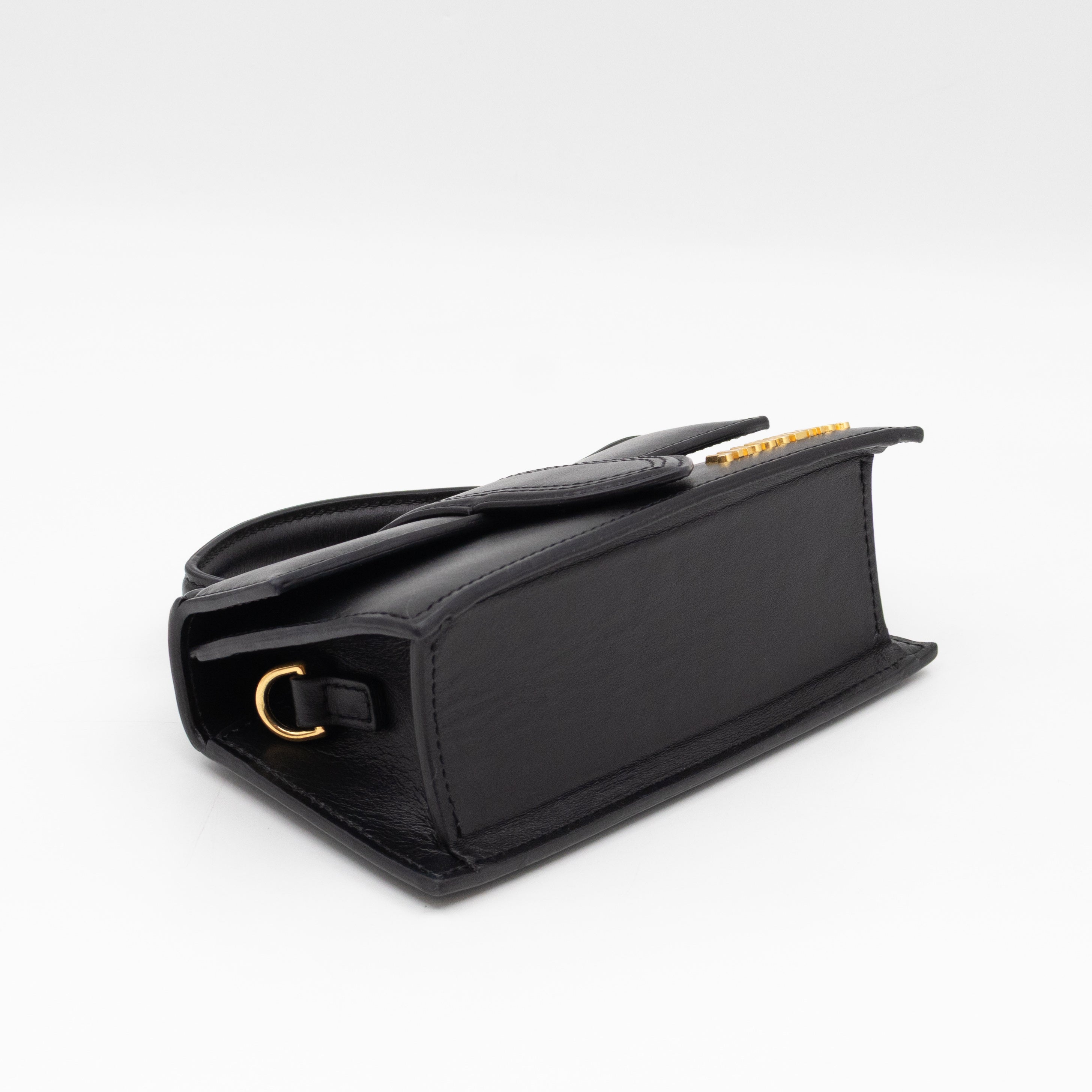 Bambino Mini Black Leather