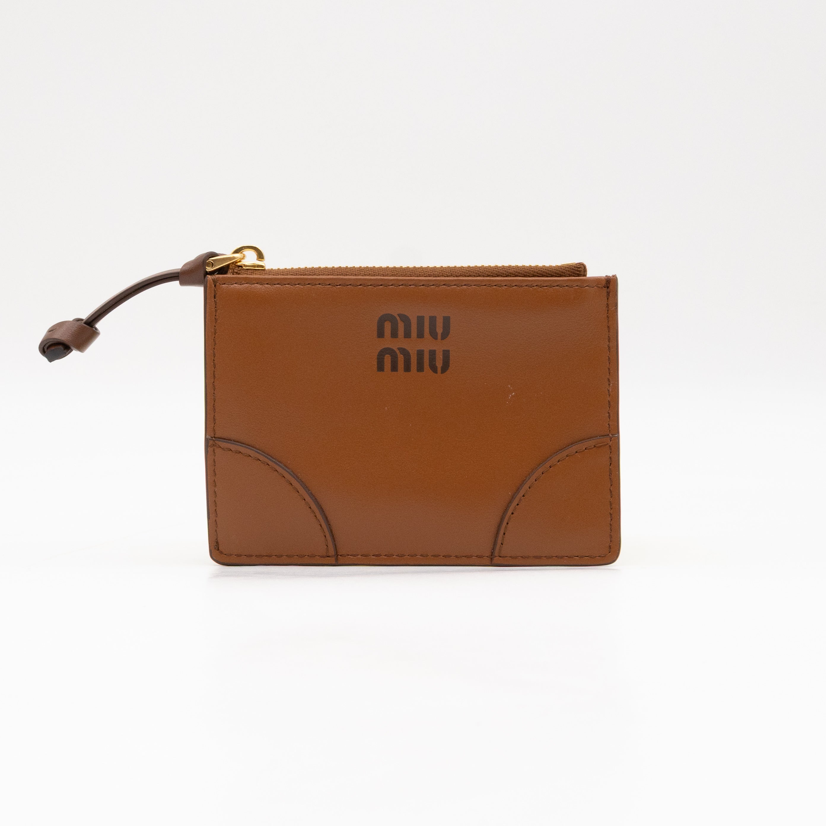 Card Key Holder Cognac Leather