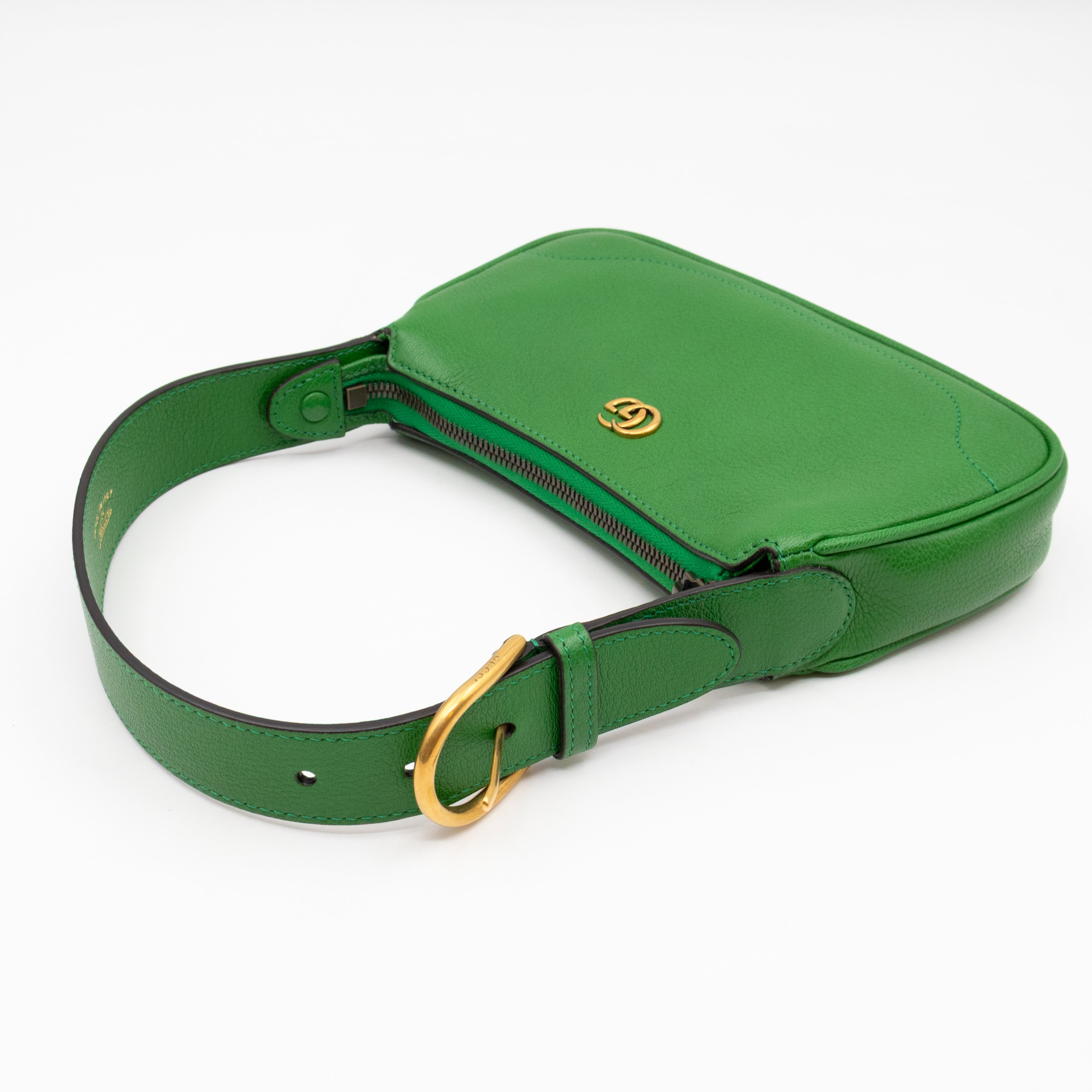 Aphrodite Mini Green Leather