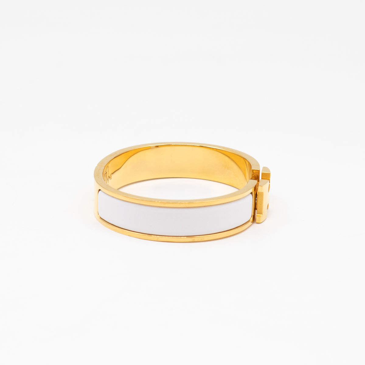Clic H Bracelet PM White & Gold