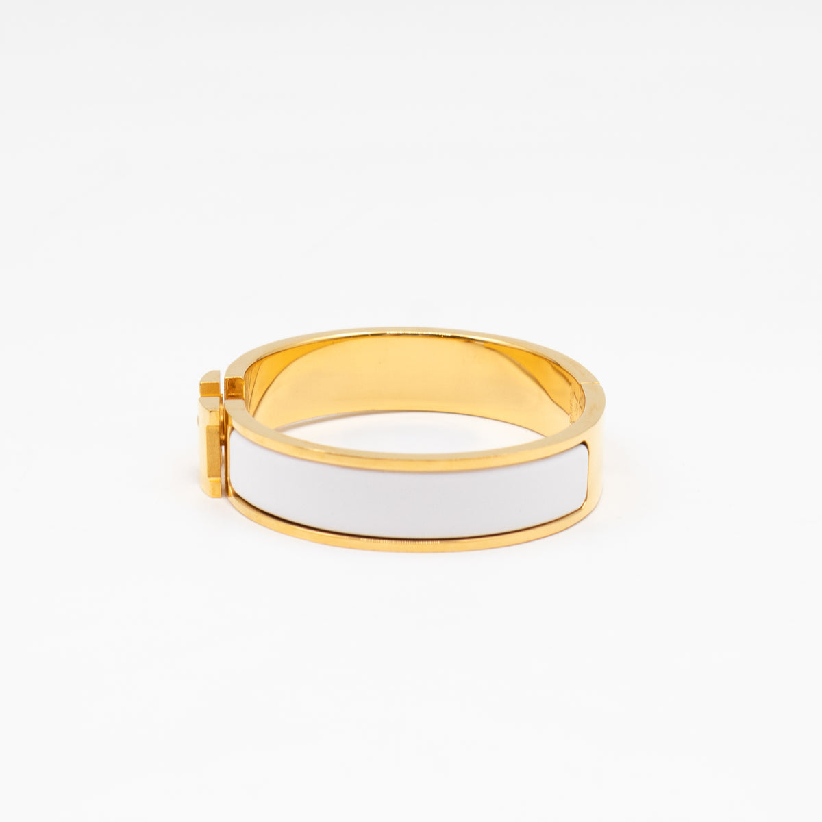 Clic H Bracelet PM White & Gold