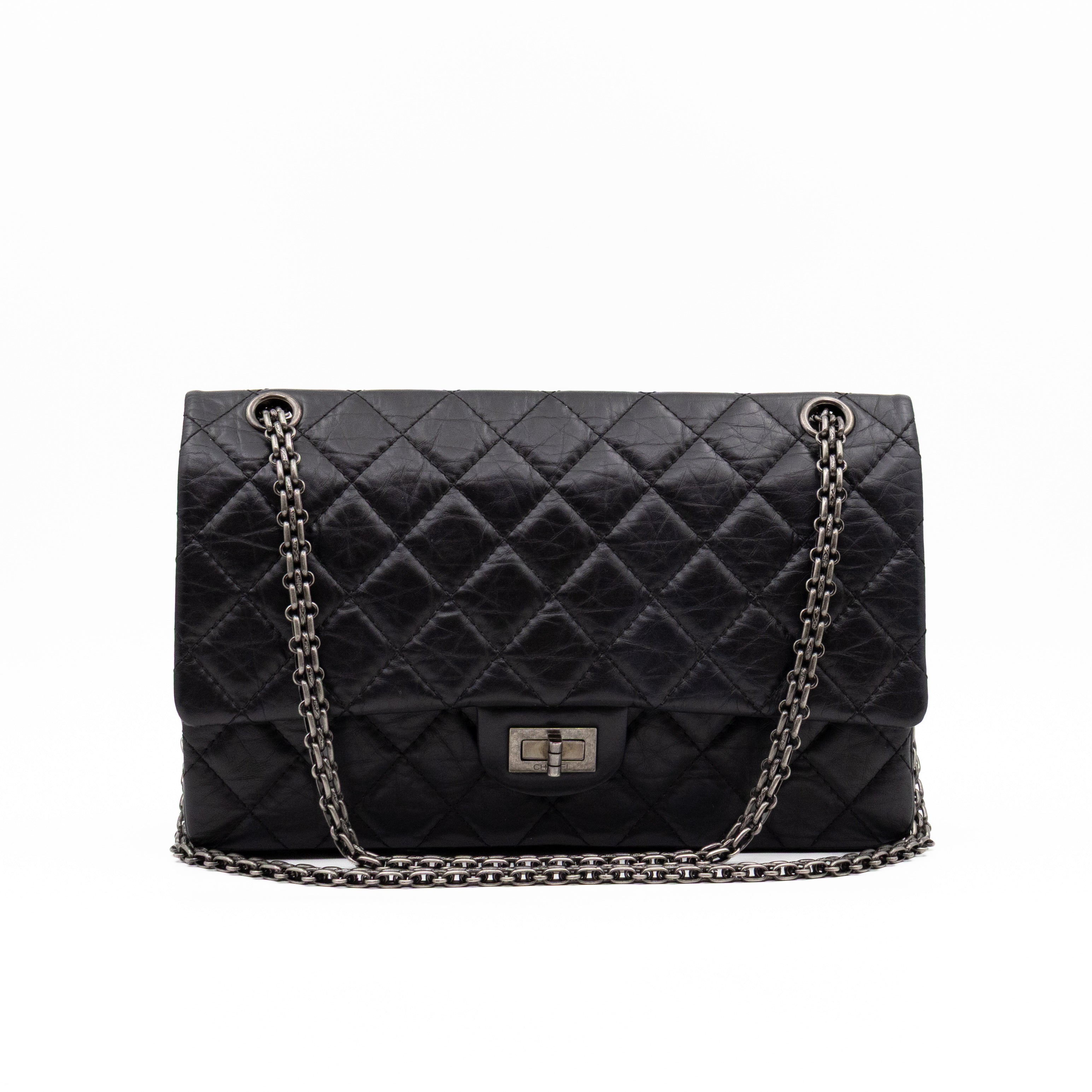 2.55 Reissue 226 Double Flap Bag Black Leather