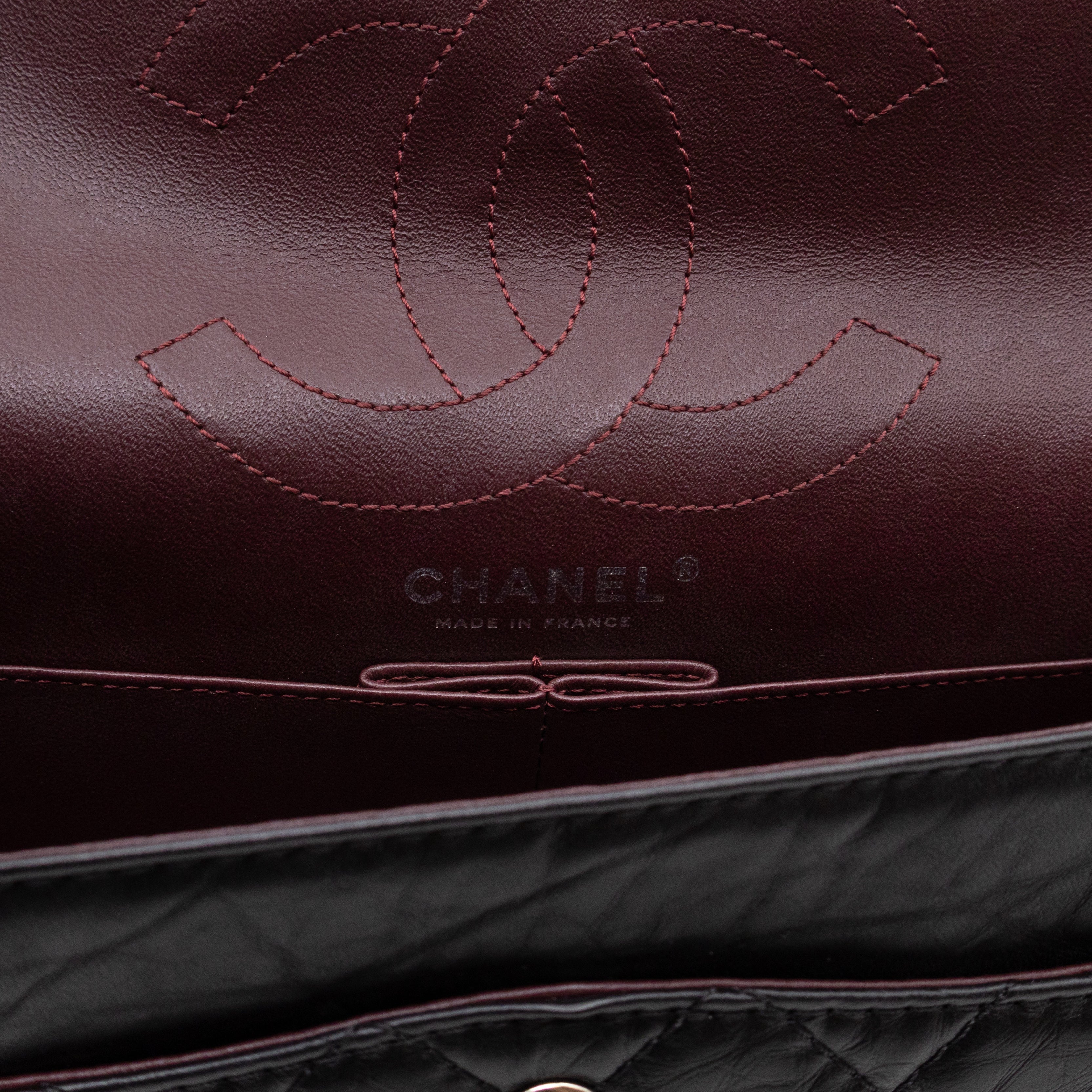 2.55 Reissue 226 Double Flap Bag Black Leather
