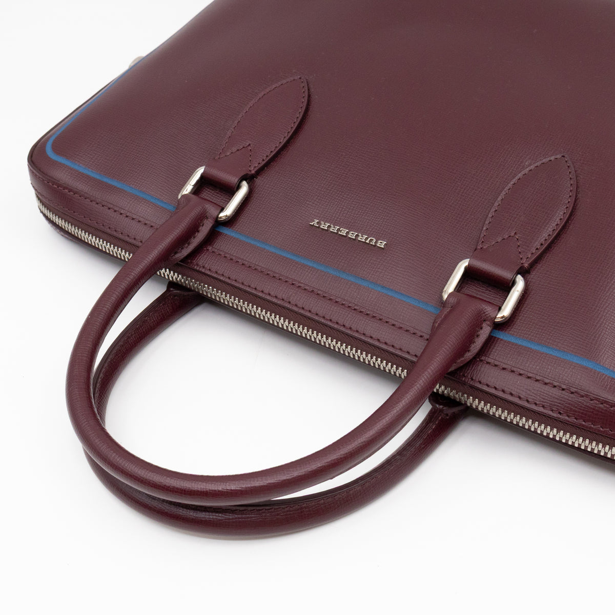 Barrow Briefcase Burgundy Leather