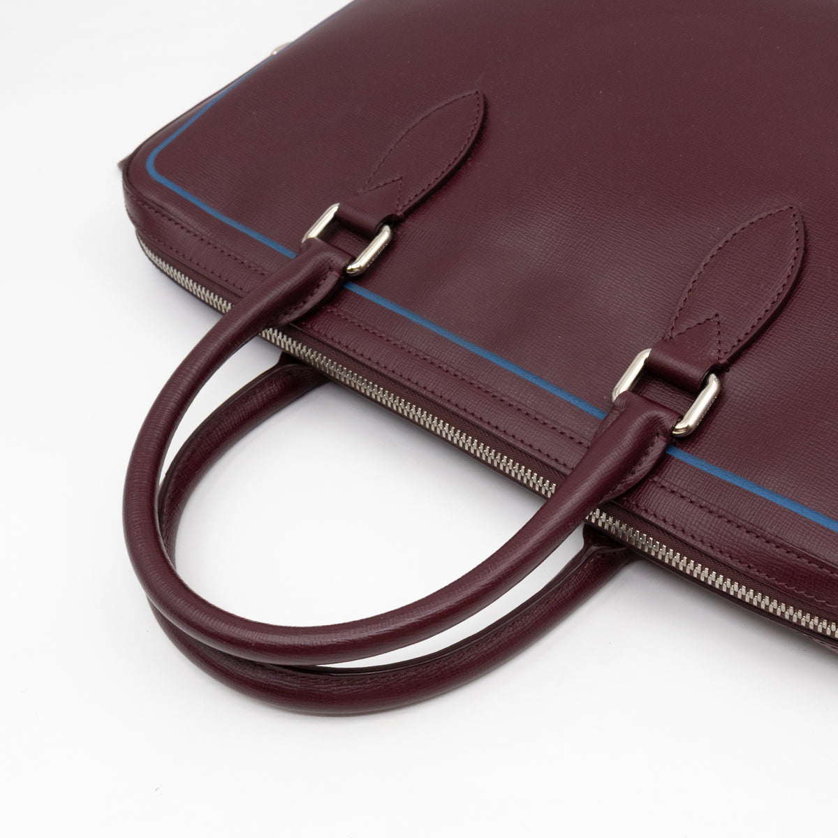 Barrow Briefcase Burgundy Leather