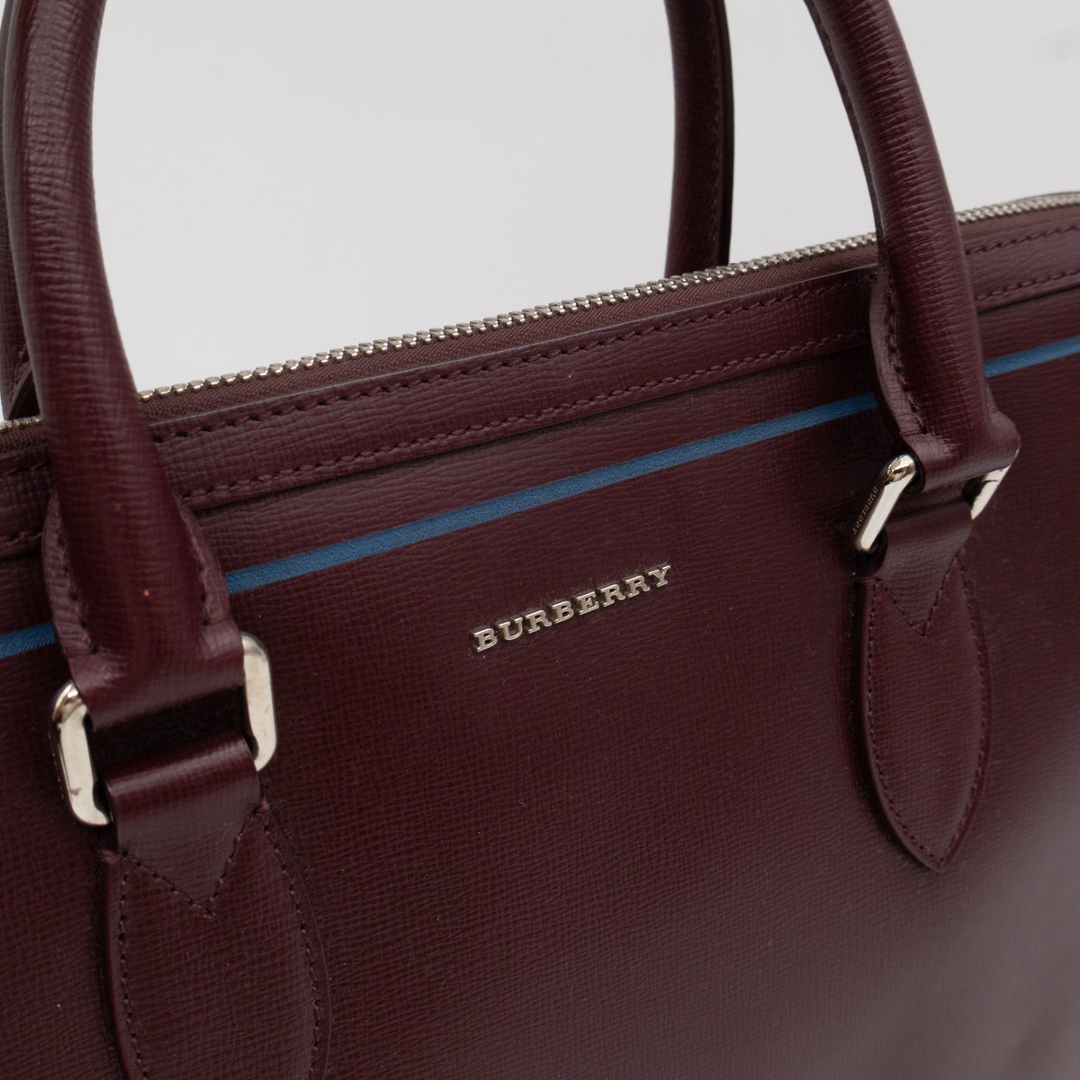 Barrow Briefcase Burgundy Leather