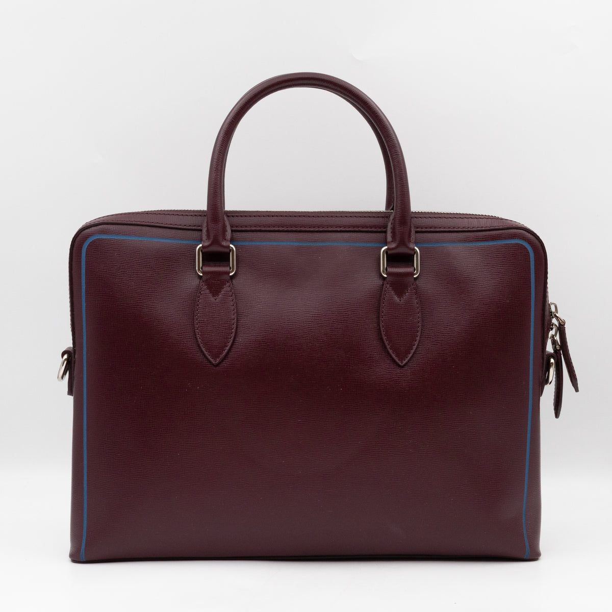 Barrow Briefcase Burgundy Leather
