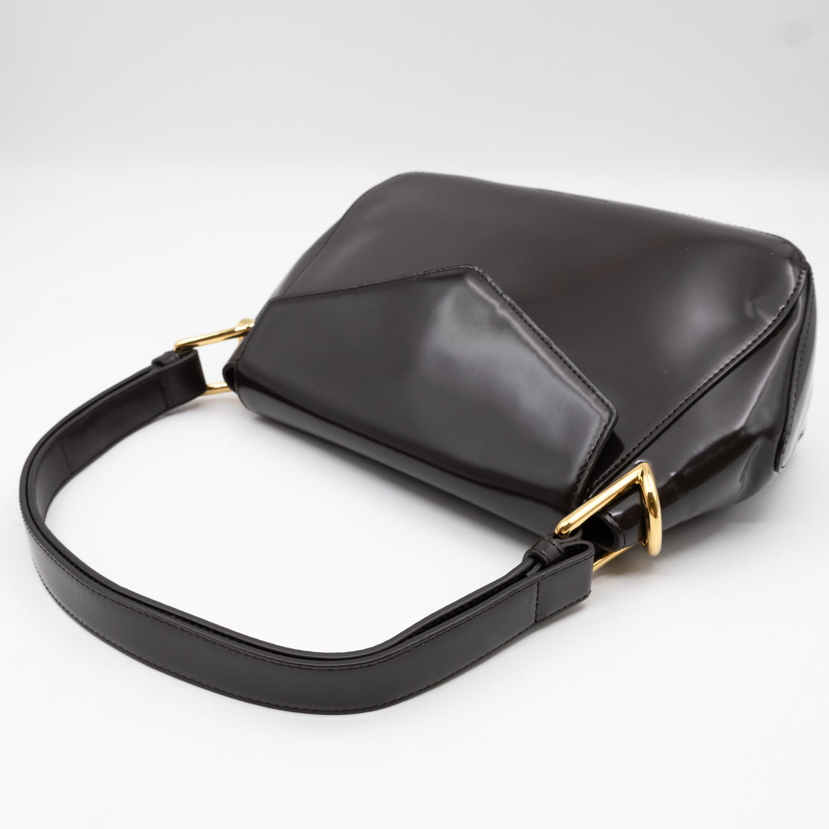 Toyin Shoulder Bag Brown Brushed Leather