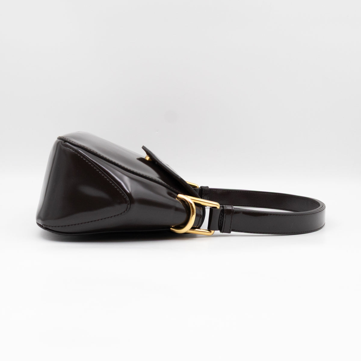 Toyin Shoulder Bag Brown Brushed Leather