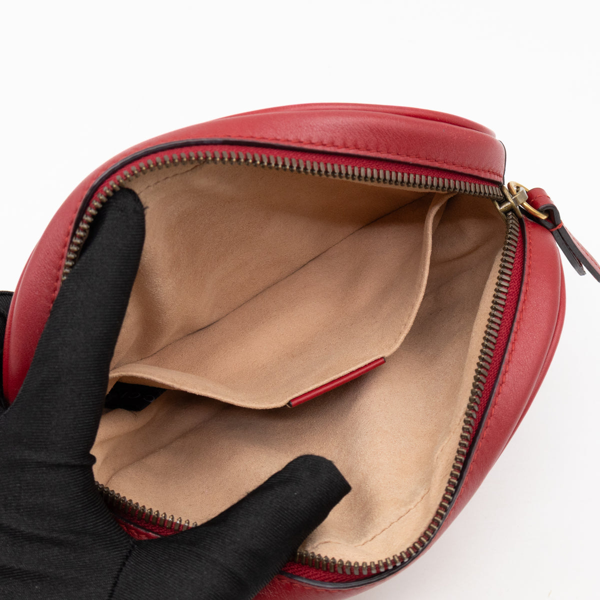 GG Marmont Matelasse Belt Bag Red