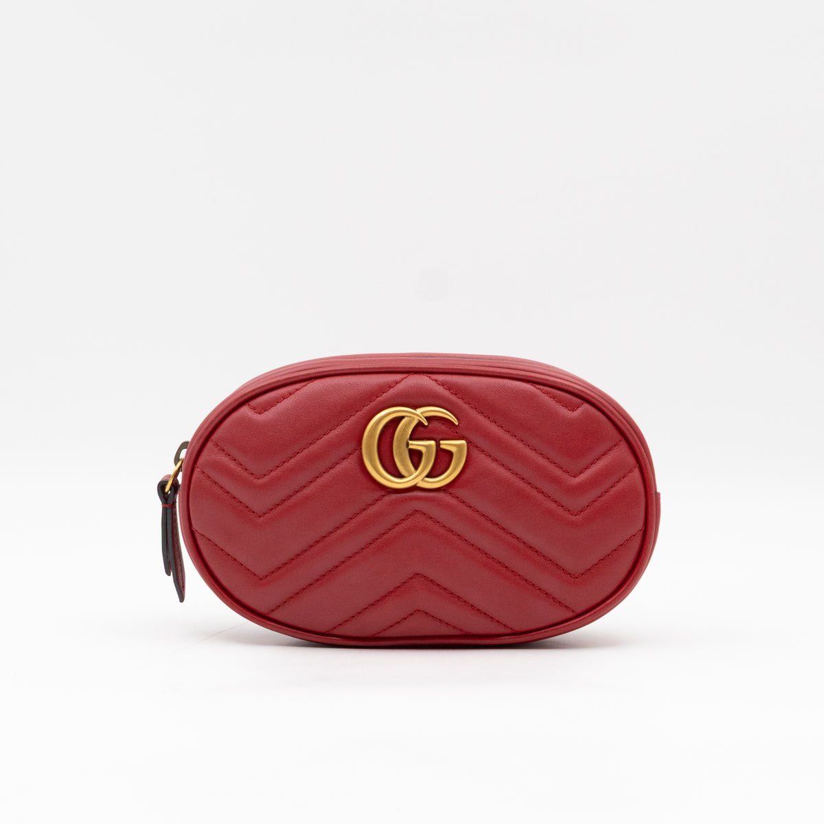 GG Marmont Matelasse Belt Bag Red