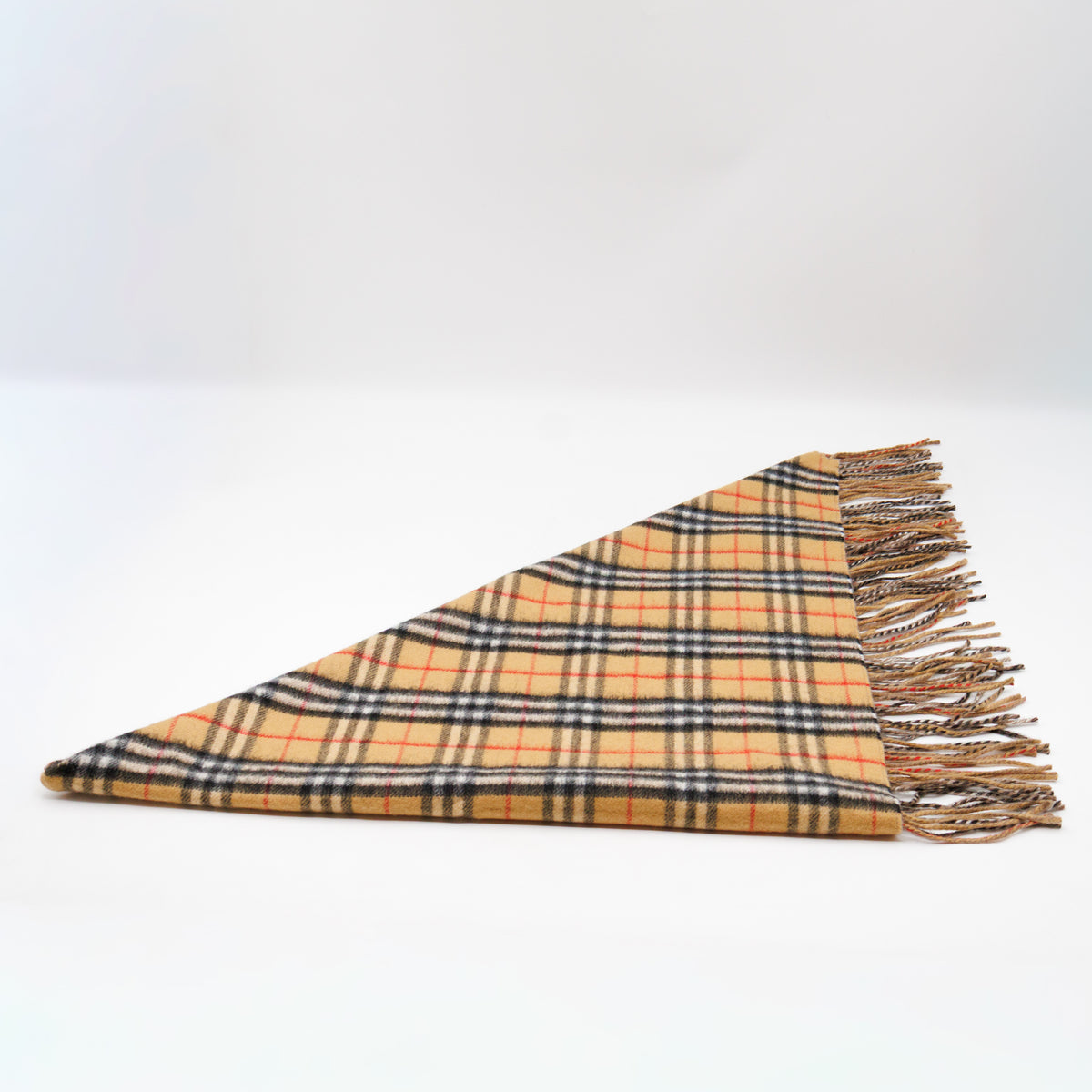 Cashmere Muffler Sandstone Vintage Check
