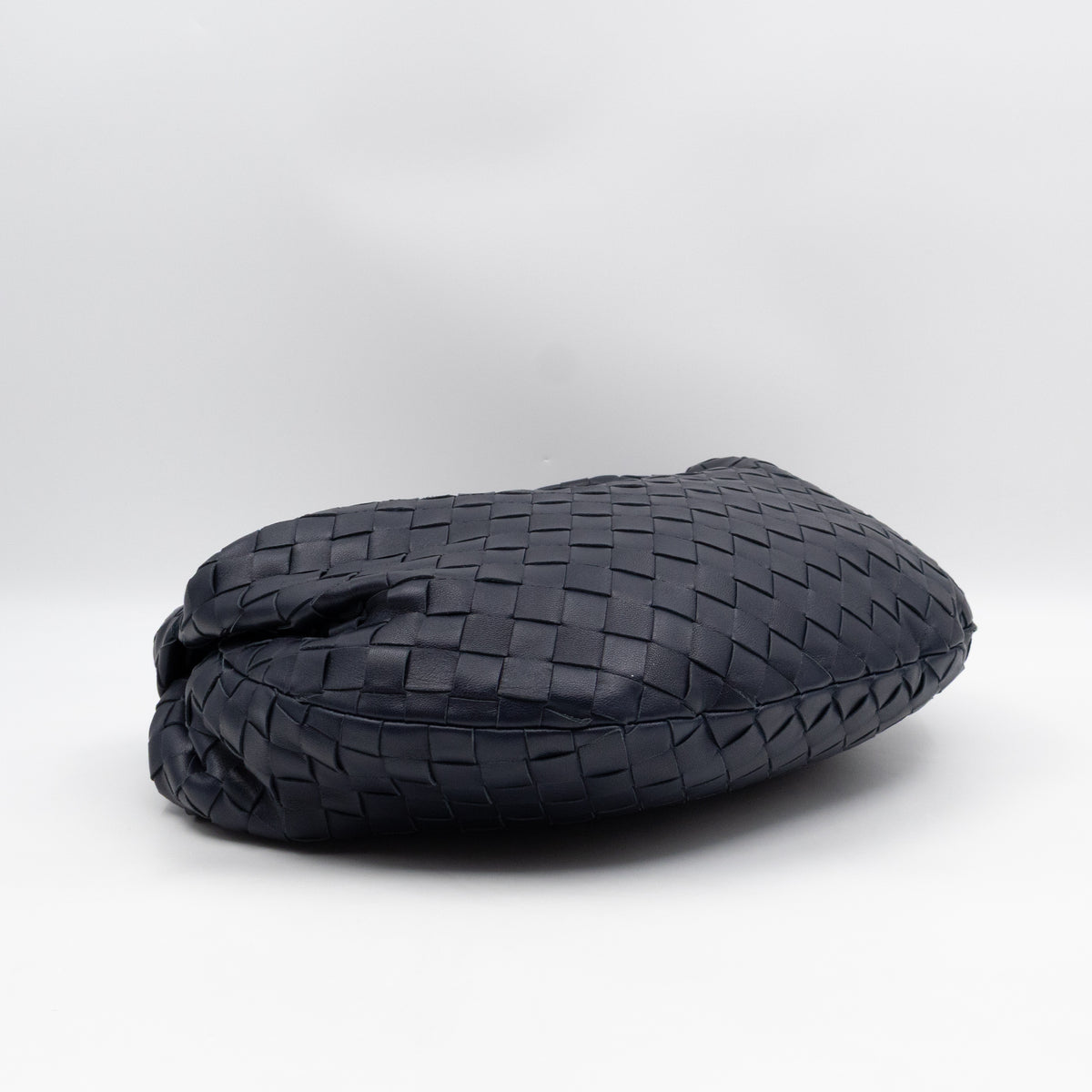 Jodie Small Intrecciato Leather Navy
