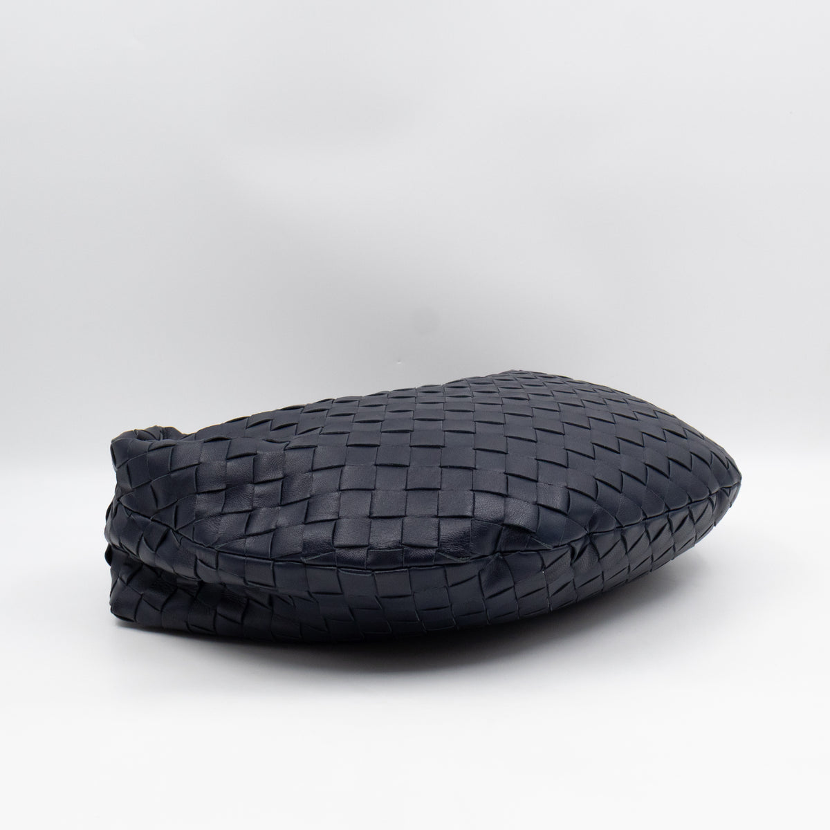 Jodie Small Intrecciato Leather Navy