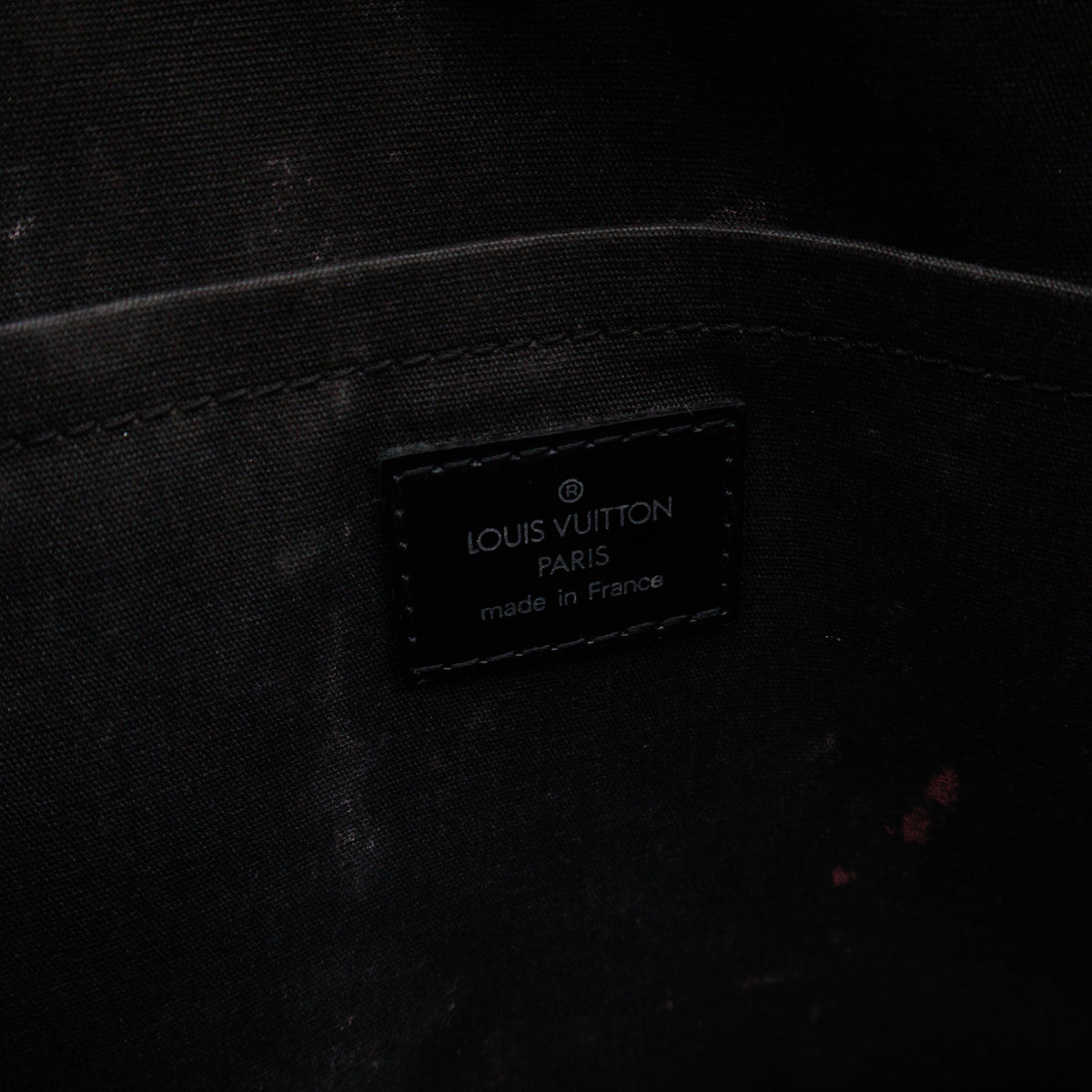 Montaigne Bowling Bag GM Black Epi Leather