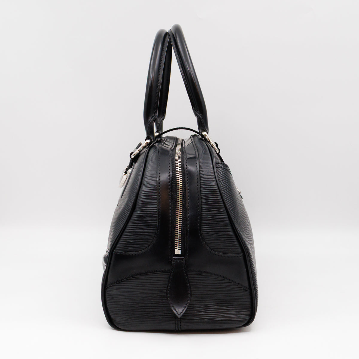 Montaigne Bowling Bag GM Black Epi Leather