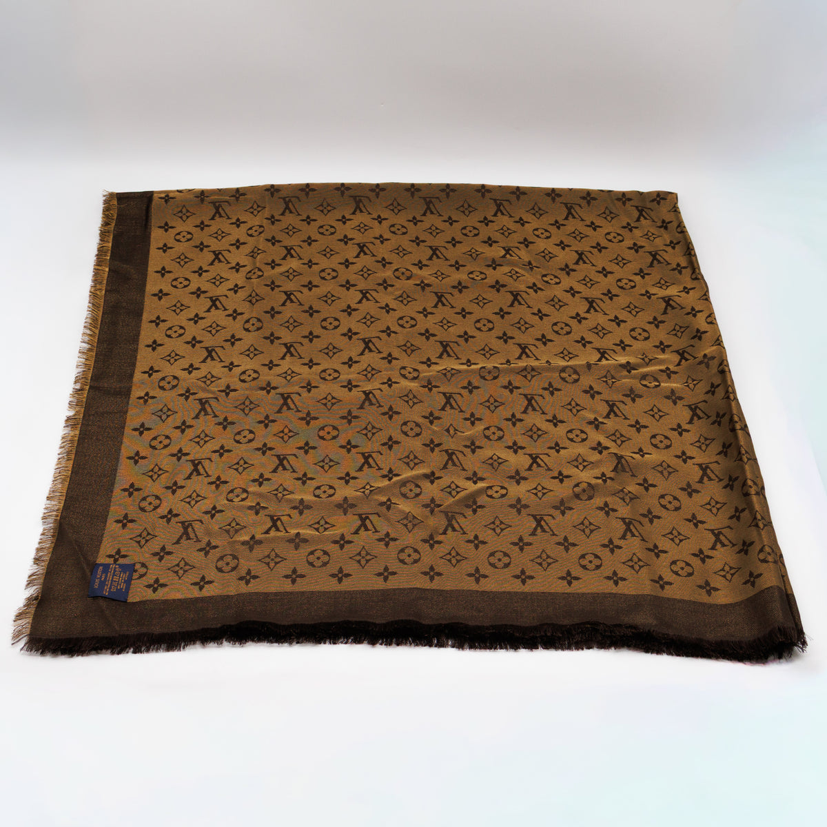 Monogram Shine Shawl Brown