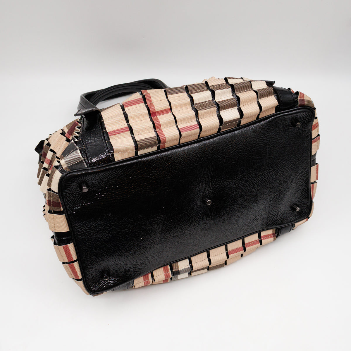 Lowry Ruffled Tote Bag Supernova Check