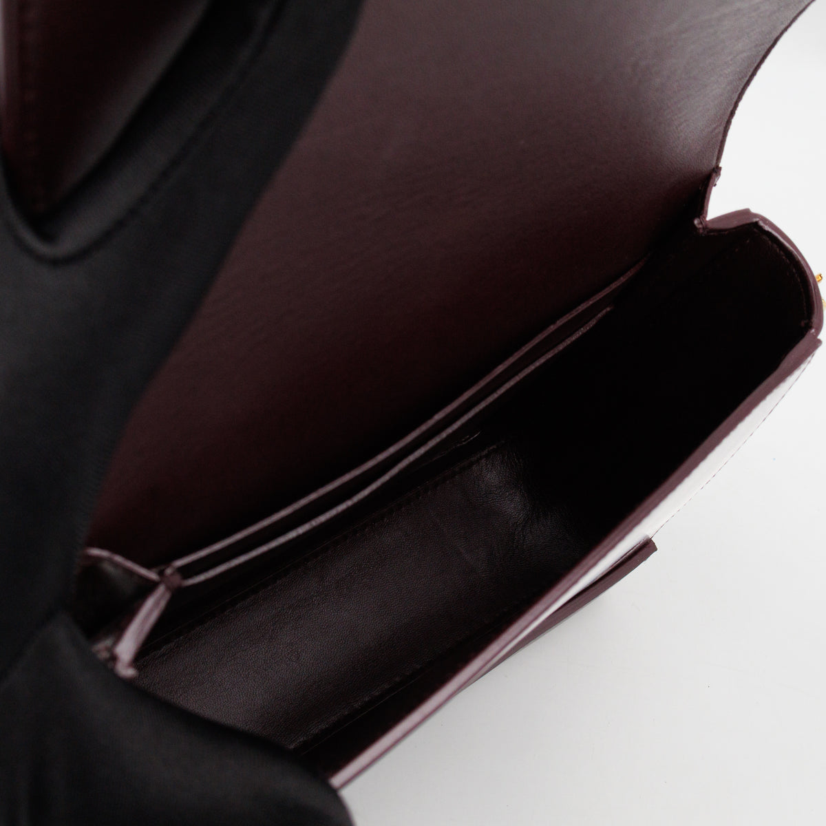 Grace Small Flap Bag Burgundy Leather