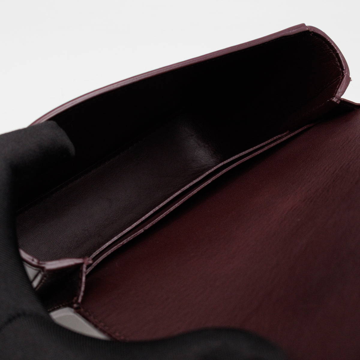 Grace Small Flap Bag Burgundy Leather