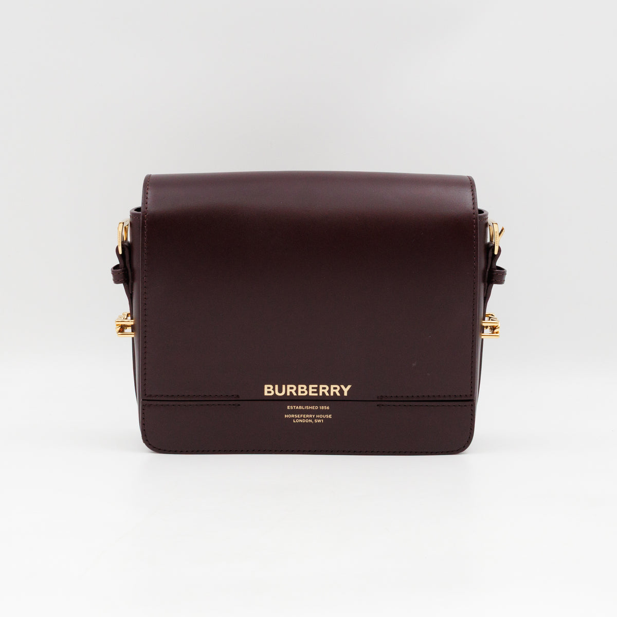 Grace Small Flap Bag Burgundy Leather