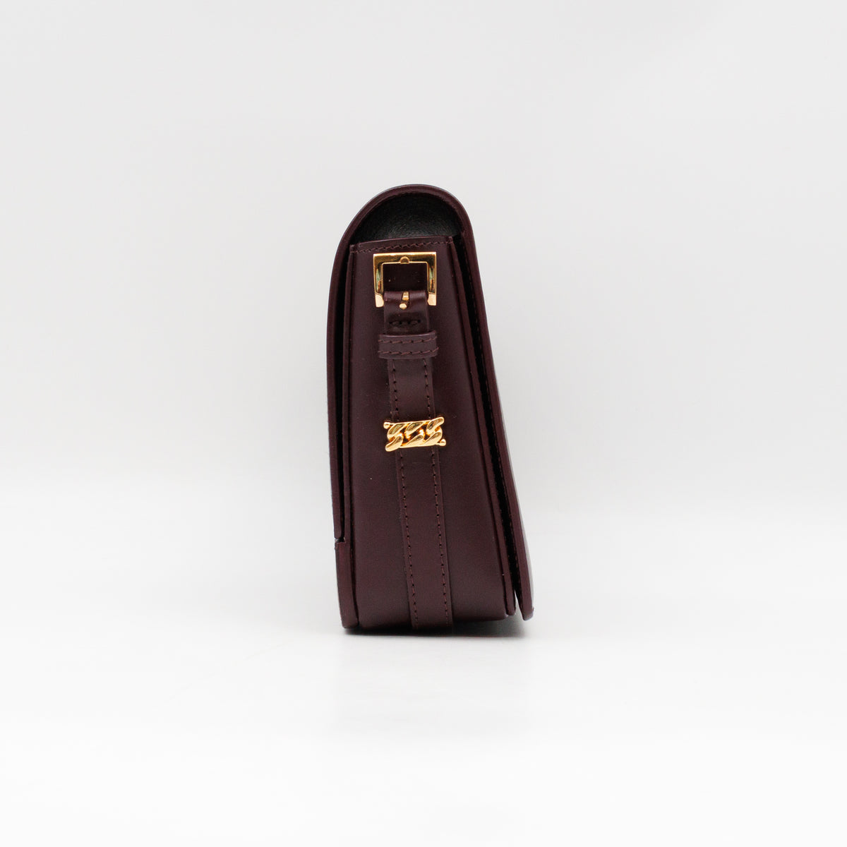 Grace Small Flap Bag Burgundy Leather