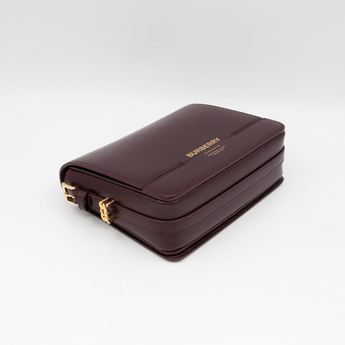 Grace Small Flap Bag Burgundy Leather
