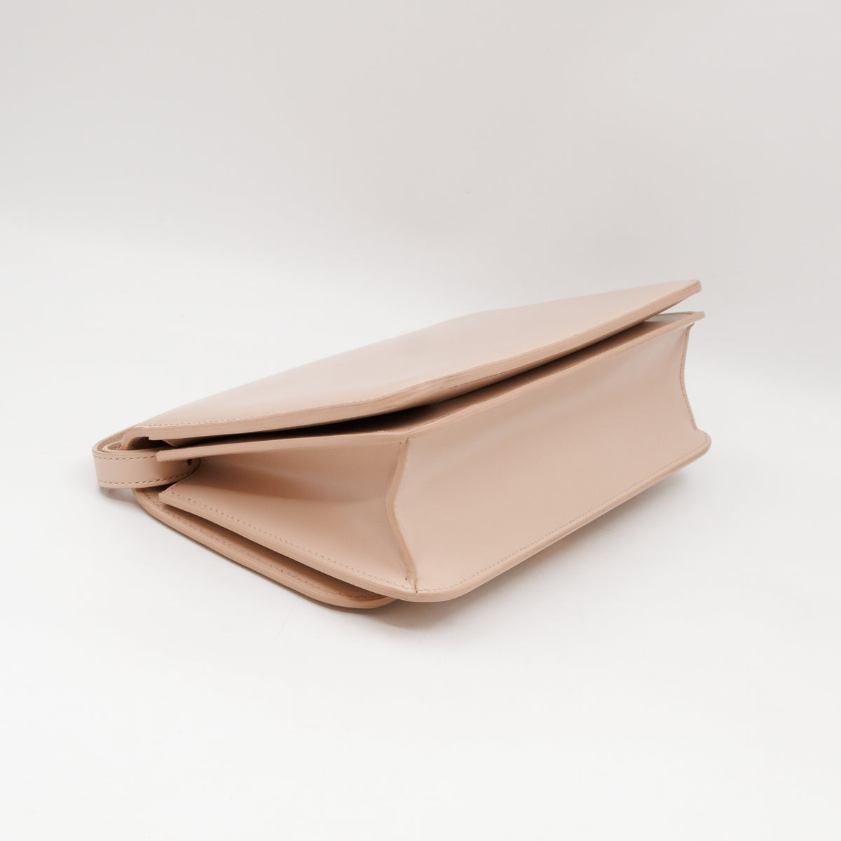 Classic Small Ronde Bag Beige Spazzolato Calfskin Leather