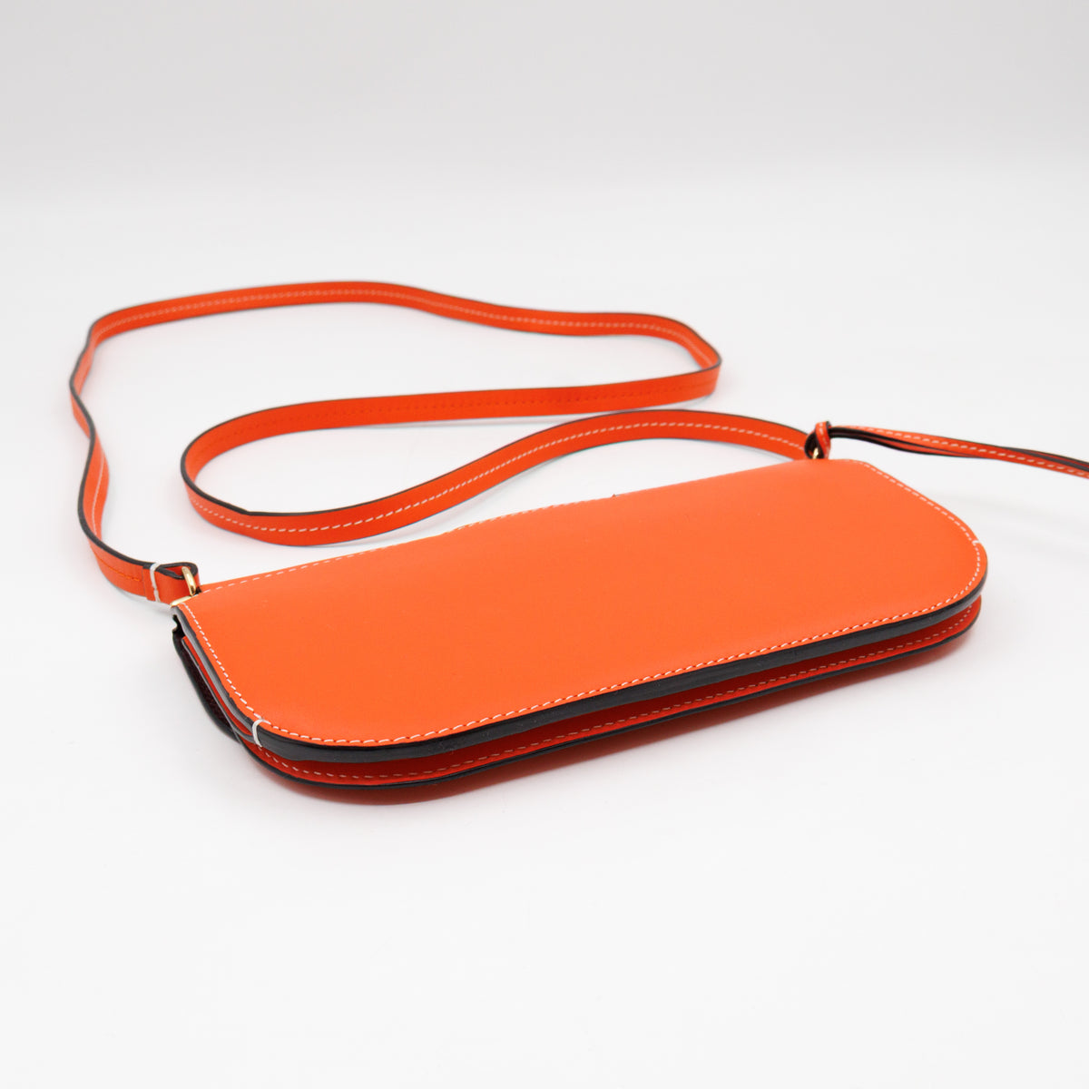Gate Pochette Orange Calfskin Leather