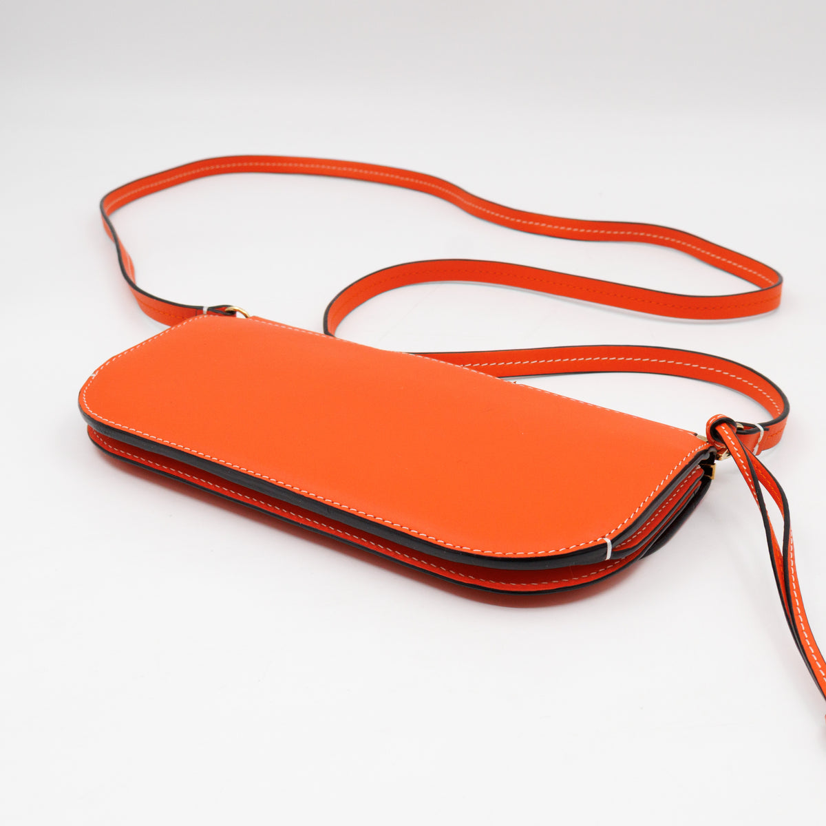 Gate Pochette Orange Calfskin Leather