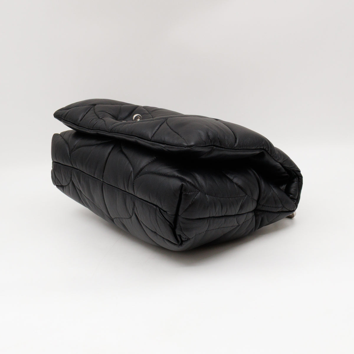 Softie Bag Pillow Black Quilted Nappa Leather