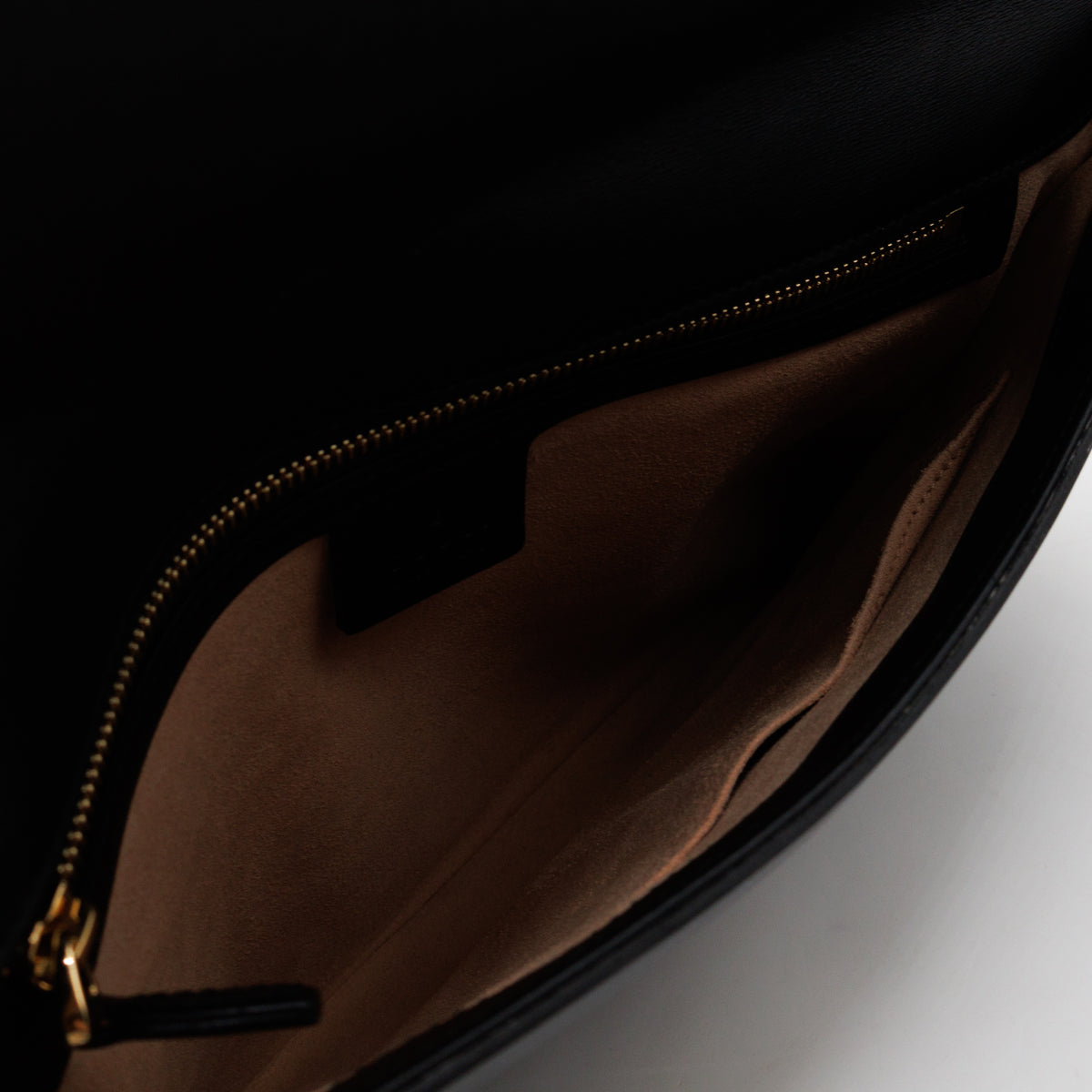 Rajah Clutch Black Leather