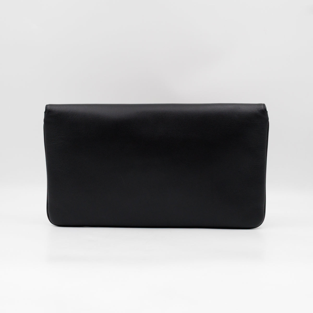 Rajah Clutch Black Leather