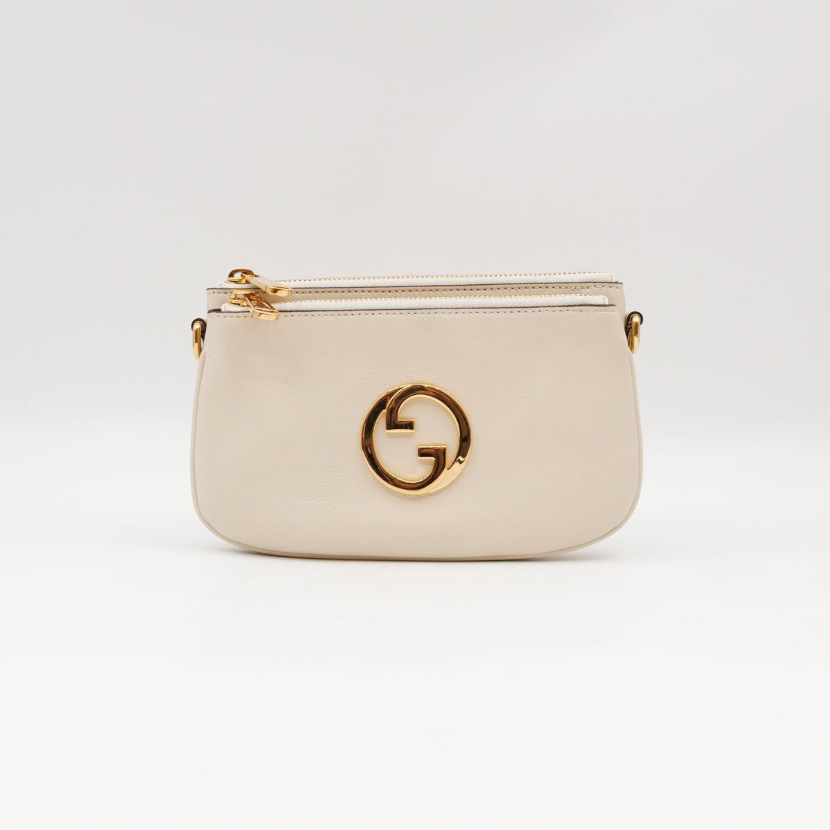 Blondie Mini Snap Crossbody Bag White Leather